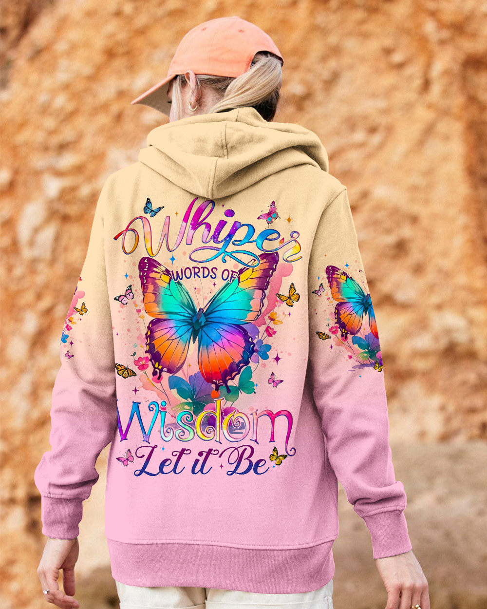 WHISPER WORDS OF WISDOM LET IT BE BUTTERFLY ALL OVER PRINT - TYQY0611242