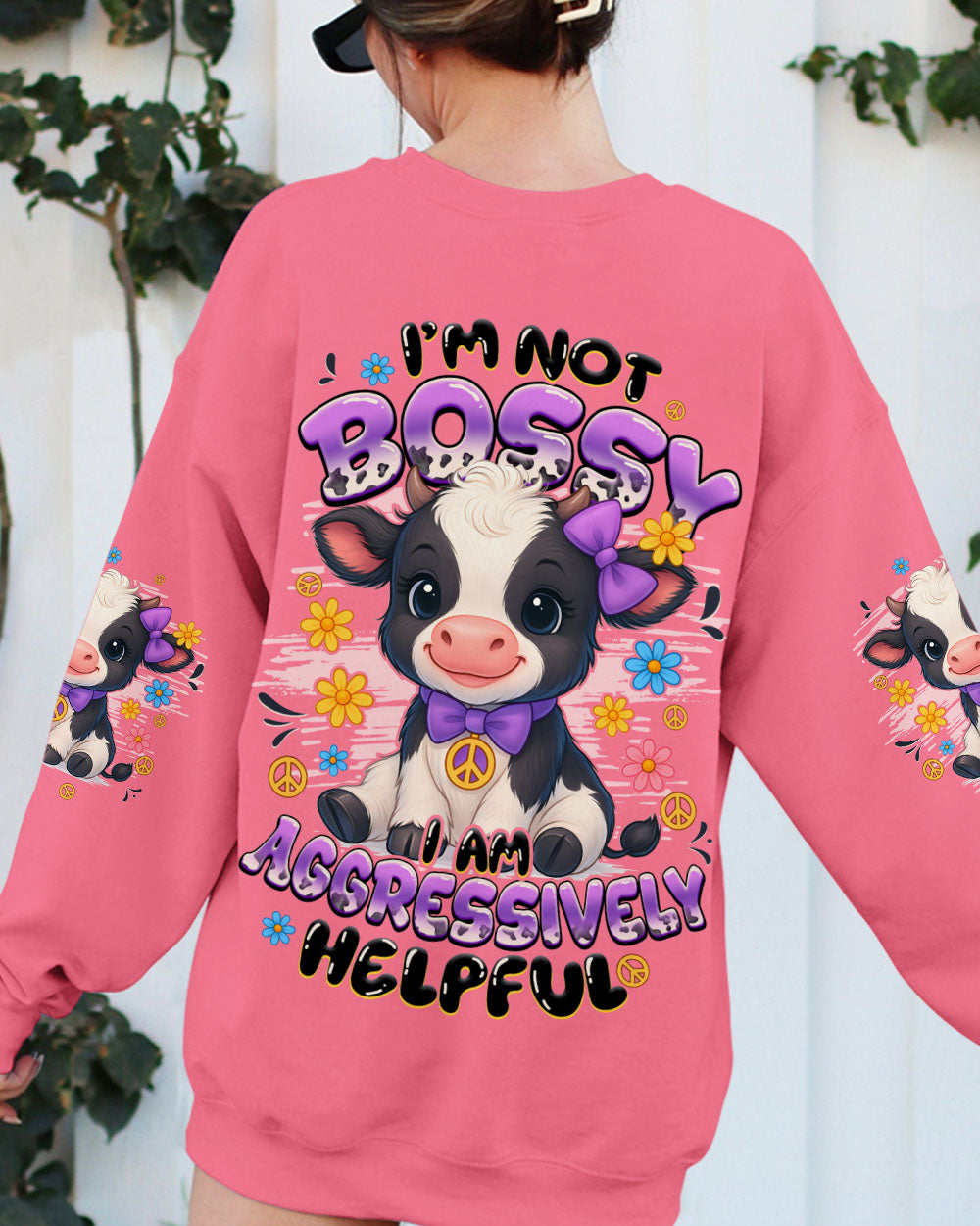 I AM NOT BOSSY COW ALL OVER PRINT - TYQY0710251