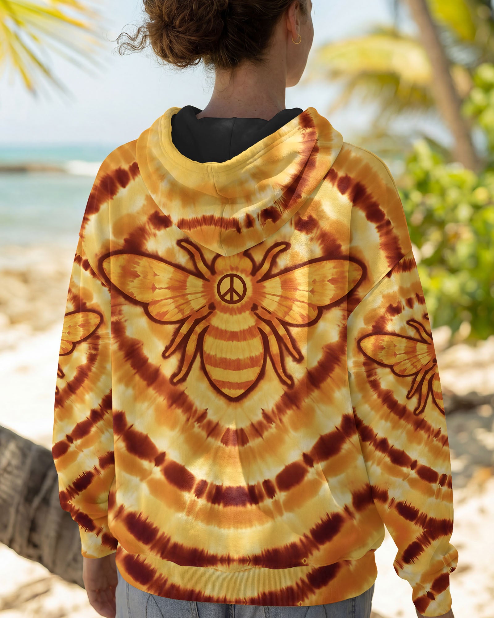 BEE HIPPIE YELLOW ALL OVER PRINT - TYQY0801261