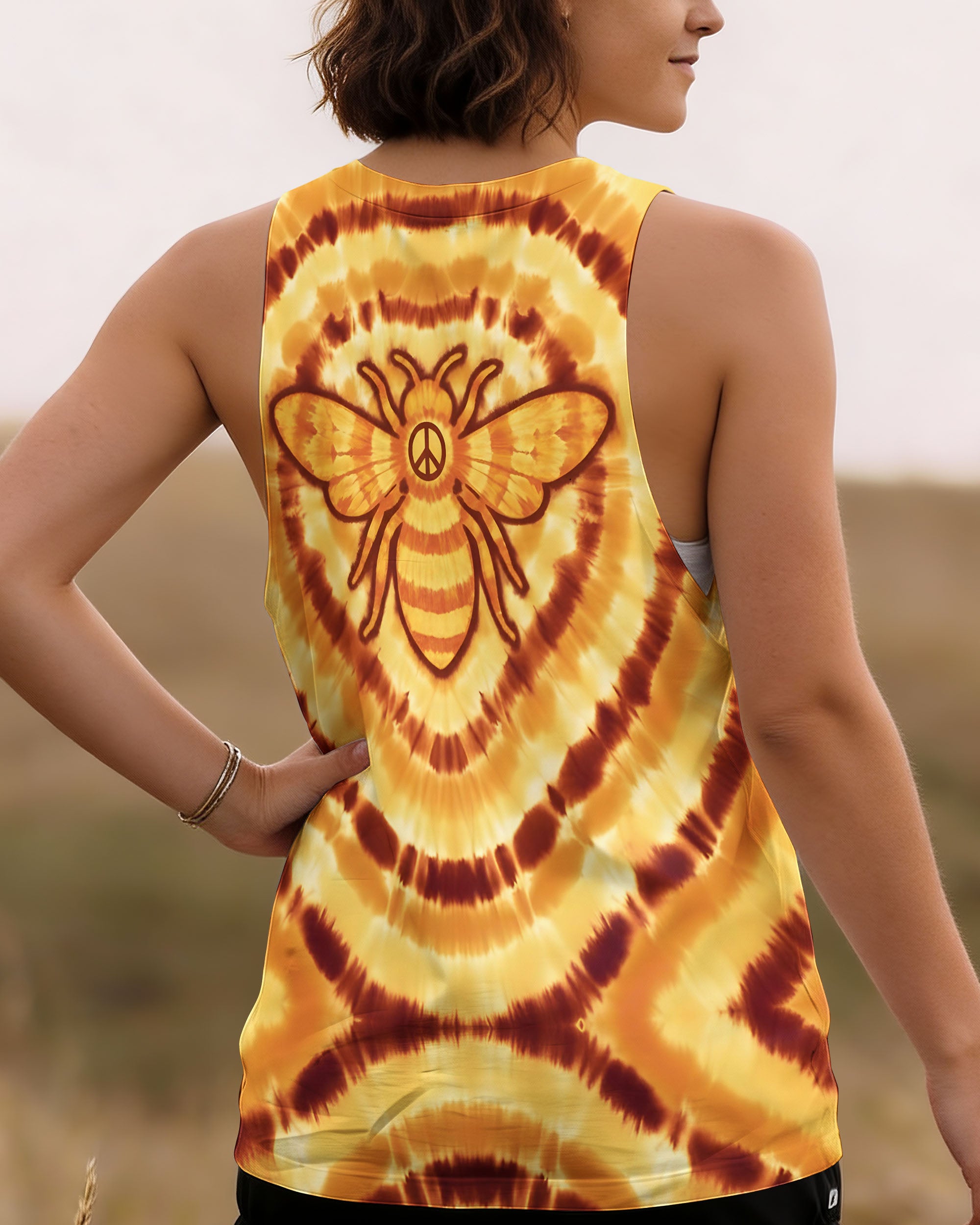 BEE HIPPIE YELLOW ALL OVER PRINT - TYQY0801261