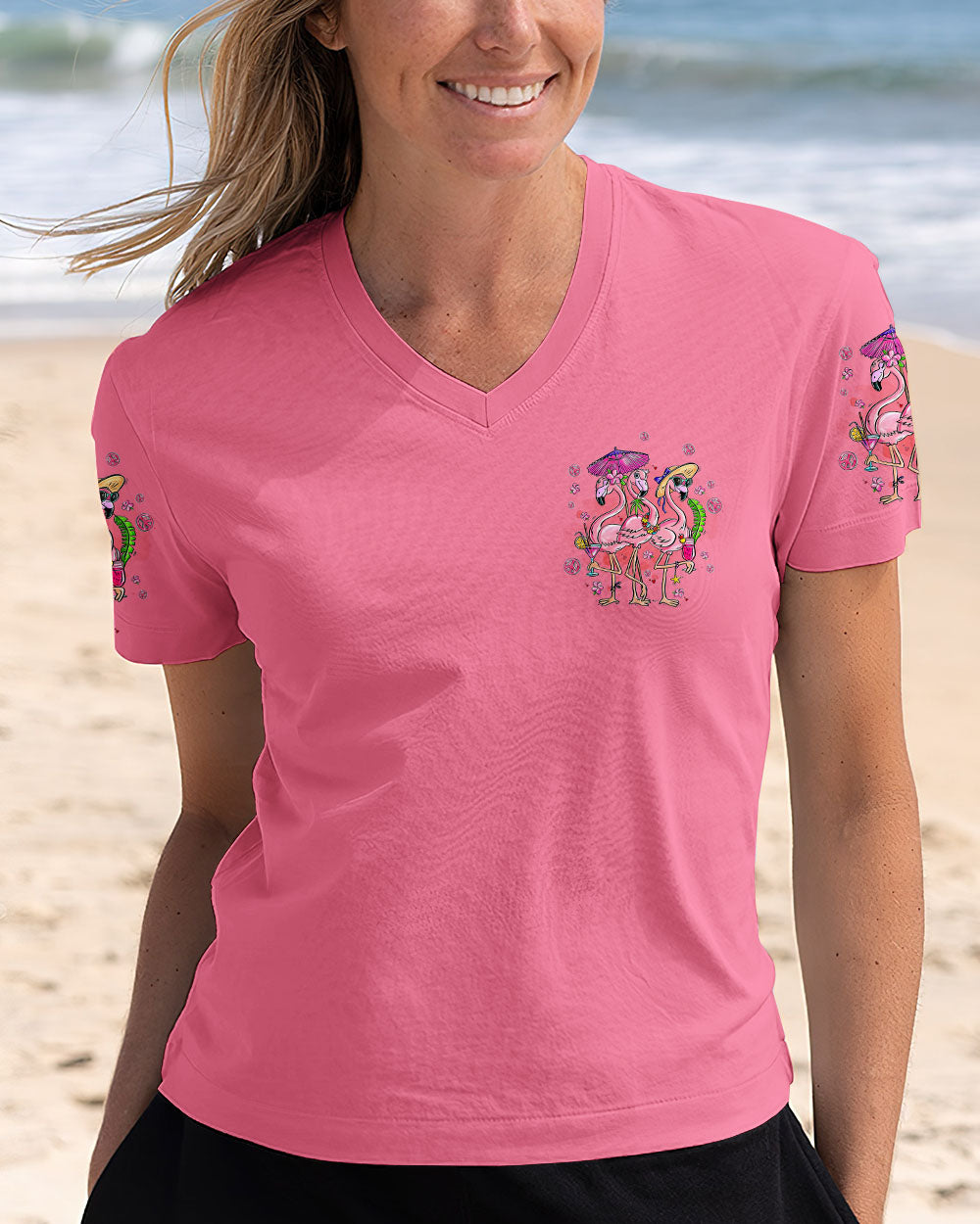 PRETTY IN PINK FLAMINGOS ALL OVER PRINT - TYQY0807244
