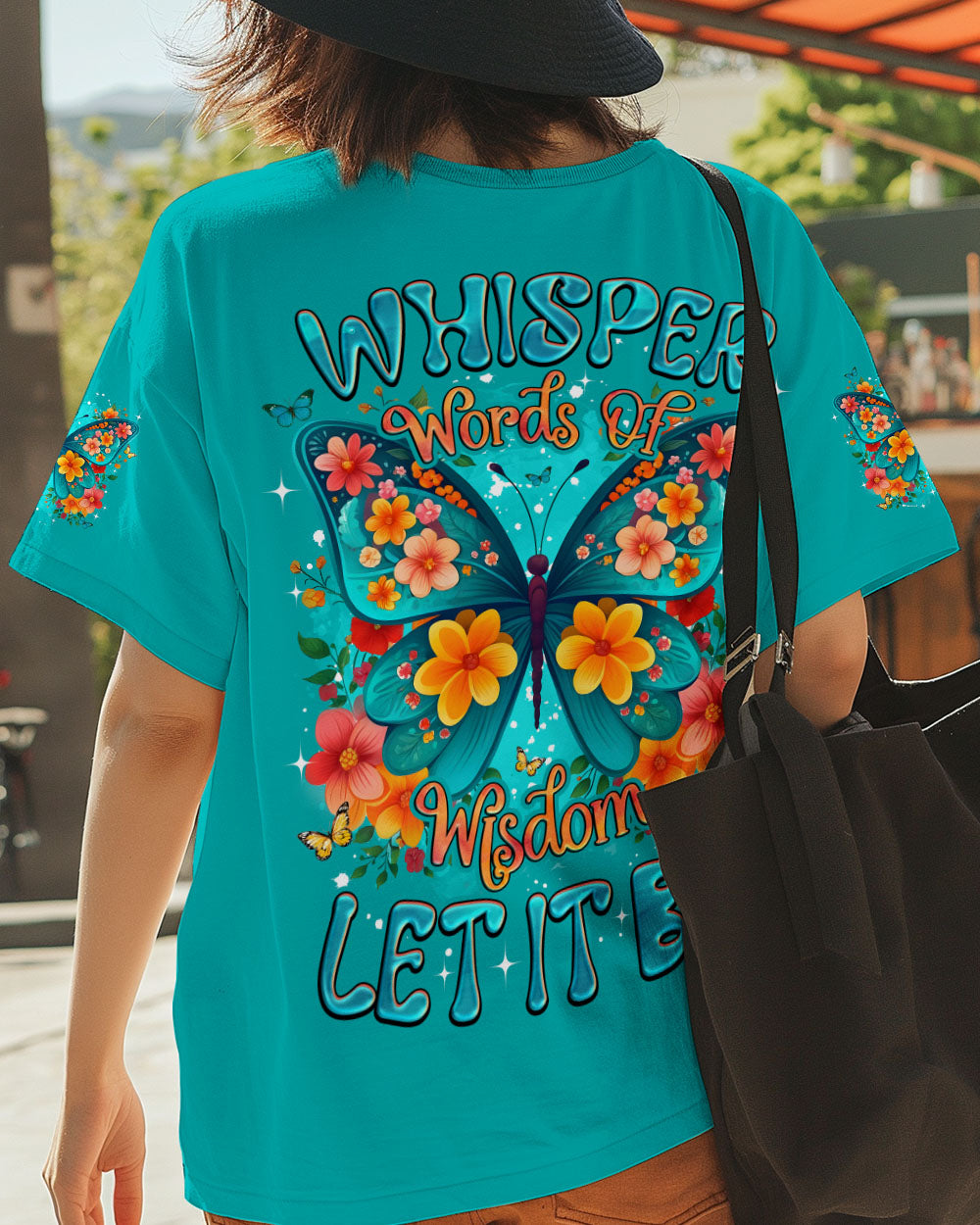 WHISPER WORDS OF WISDOM LET IT BE BUTTERFLY ALL OVER PRINT - TYQY0809254