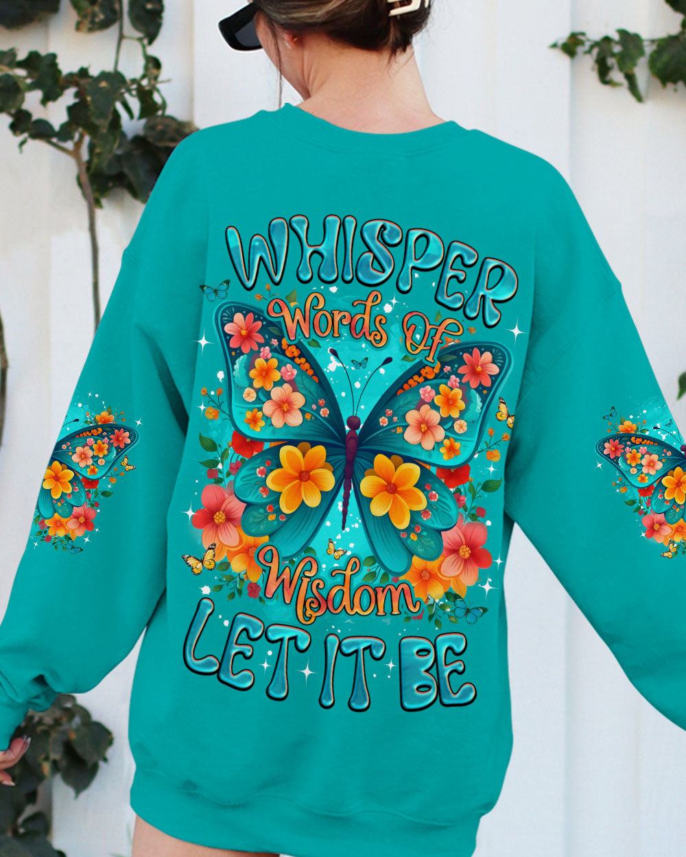 WHISPER WORDS OF WISDOM LET IT BE BUTTERFLY ALL OVER PRINT - TYQY0809254