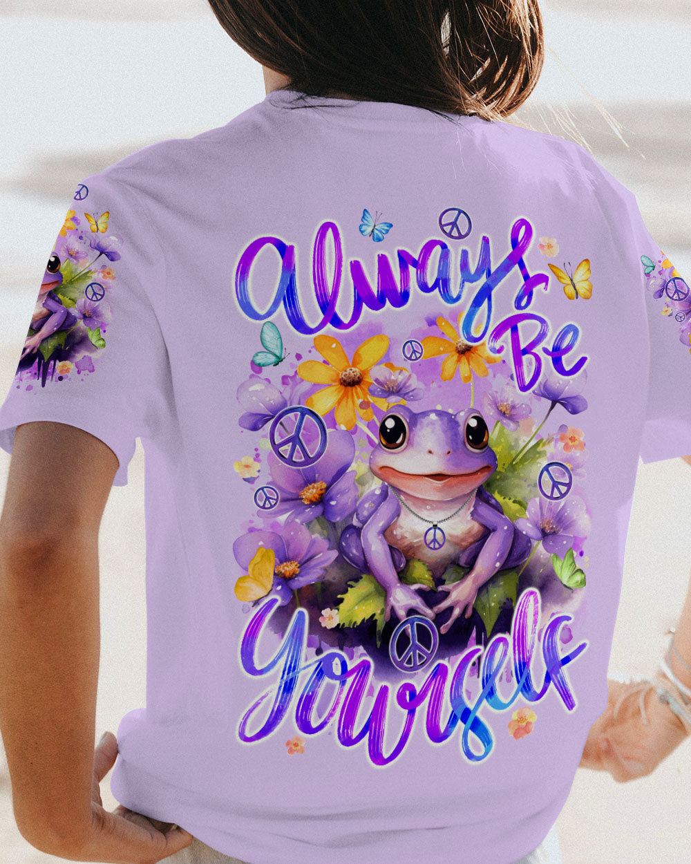 ALWAYS BE YOURSELF FROG ALL OVER PRINT - TYQY0812234