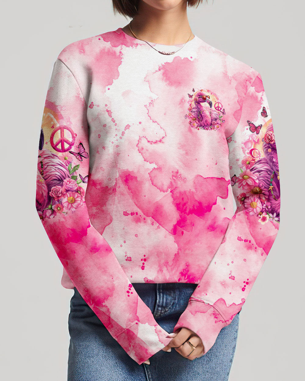 BE YOURSELF FLAMINGO ALL OVER PRINT - TYQY0904241