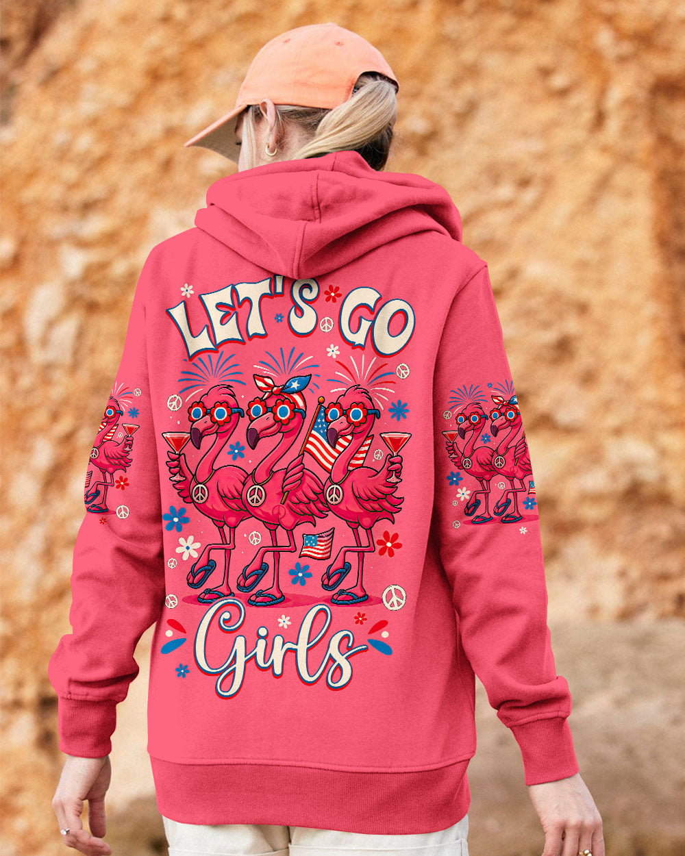 LET'S GO GIRLS FLAMINGO ALL OVER PRINT - TYQY0905255