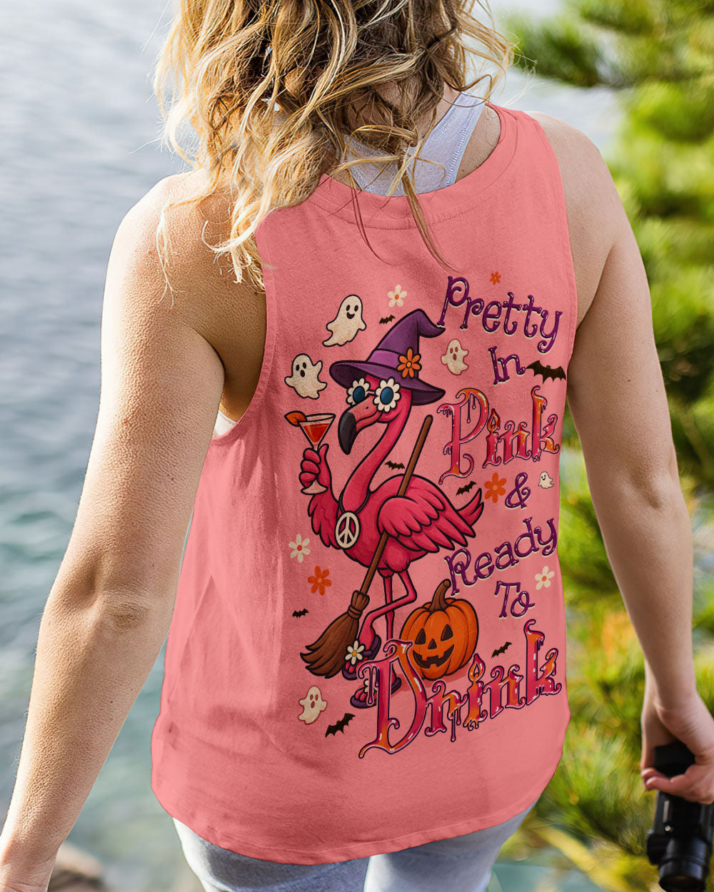 PRETTY IN PINK HALLOWEEN ALL OVER PRINT - TYQY0906252