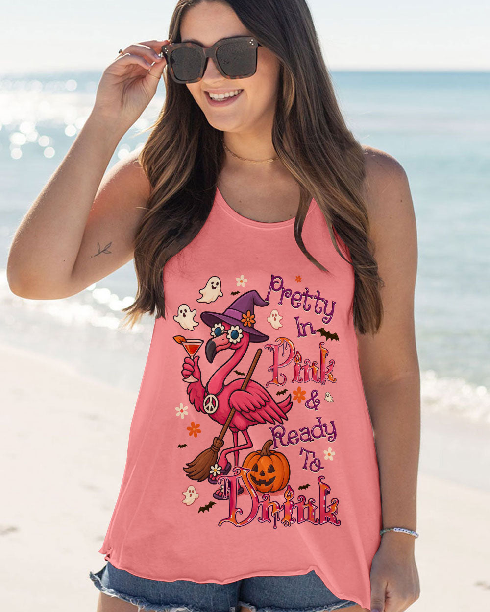 PRETTY IN PINK HALLOWEEN ALL OVER PRINT - TYQY0906252