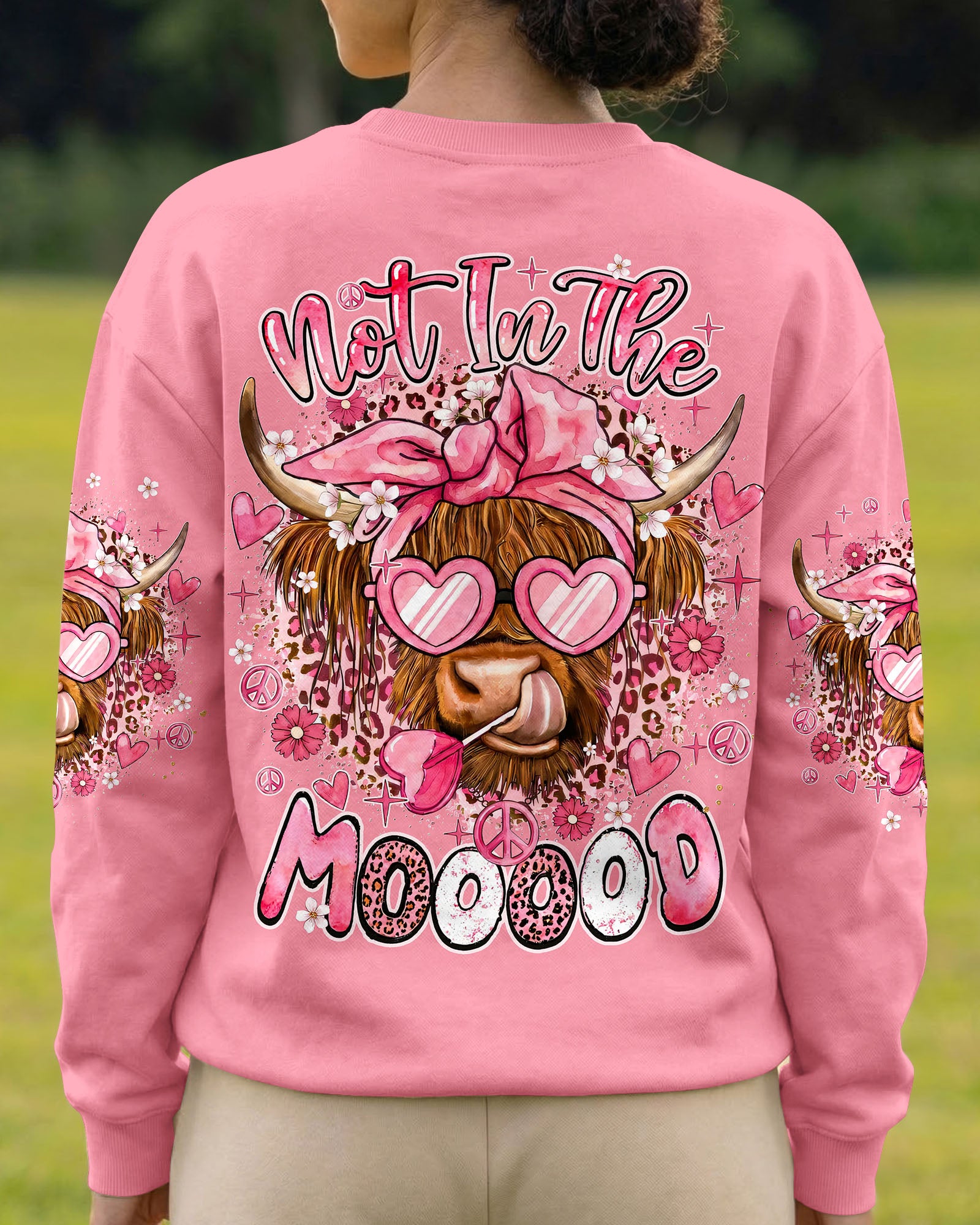NOT IN THE MOOOOD COW ALL OVER PRINT - TYQY1006263