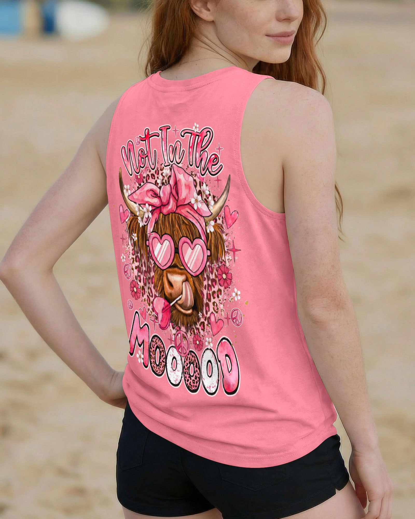 NOT IN THE MOOOOD COW ALL OVER PRINT - TYQY1006263
