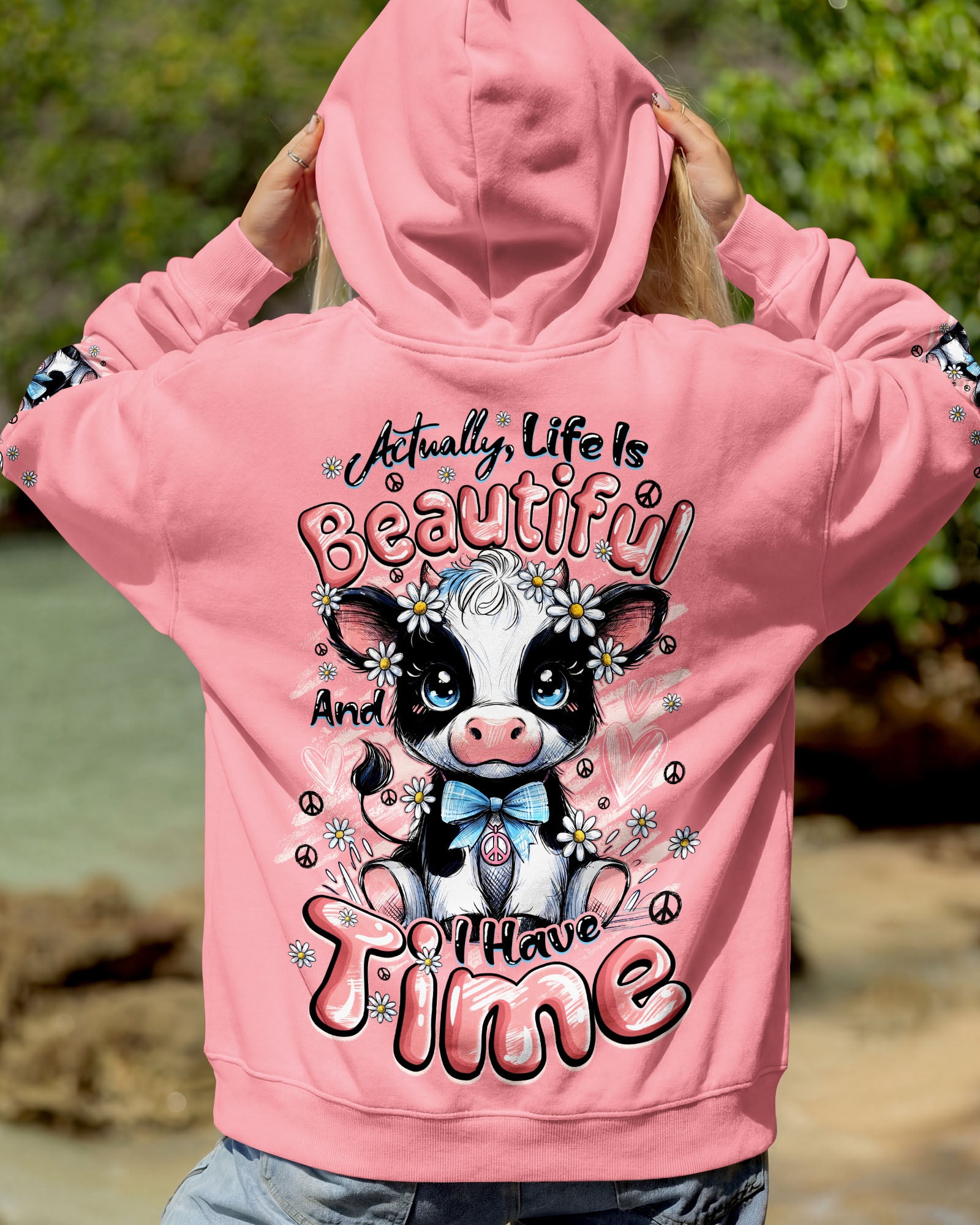 LIFE IS BEAUTIFUL COW ALL OVER PRINT - TYQY1007262