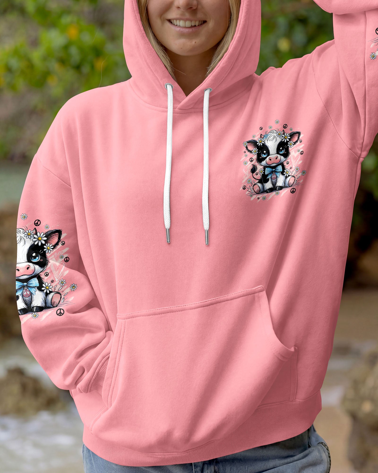 LIFE IS BEAUTIFUL COW ALL OVER PRINT - TYQY1007262
