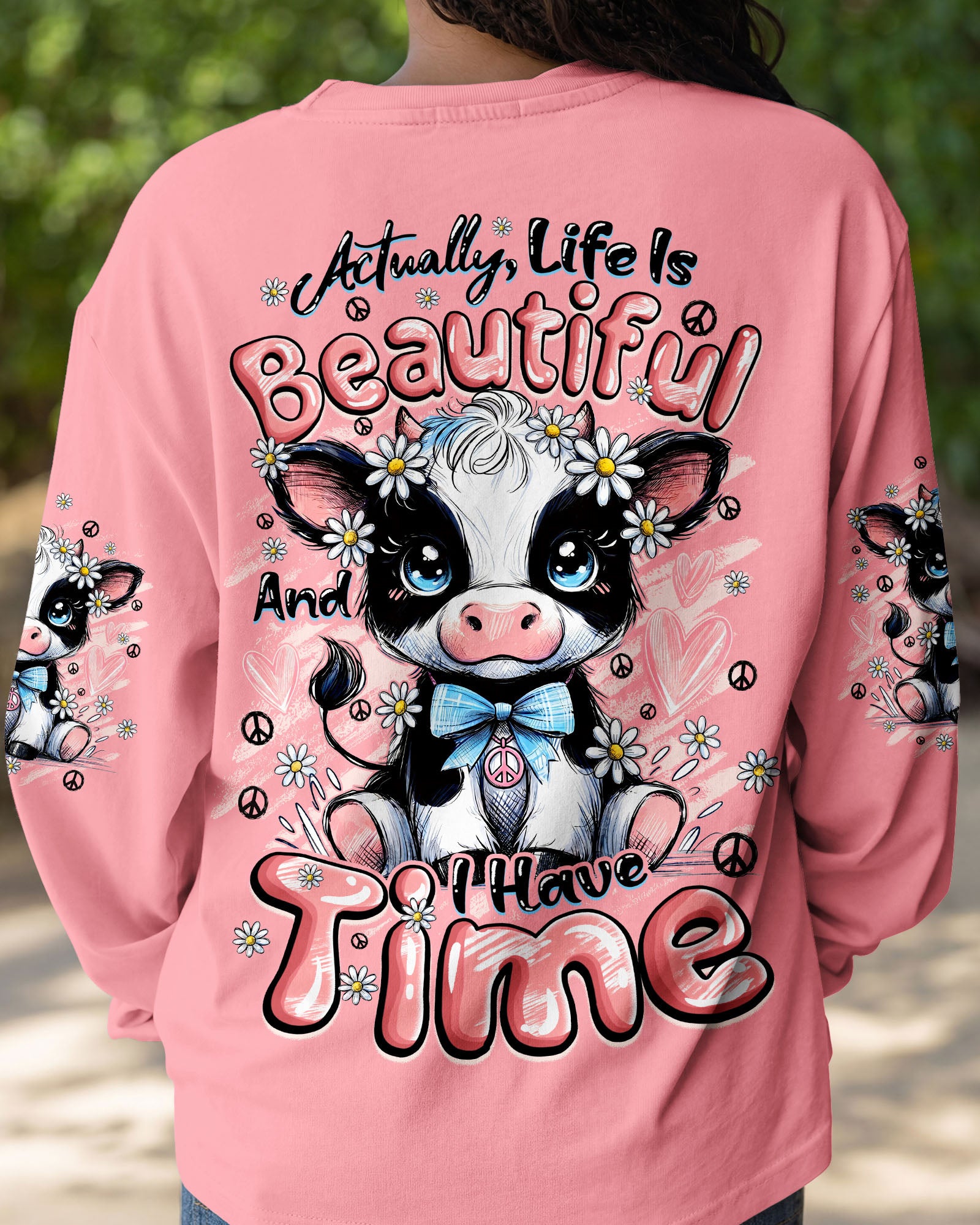 LIFE IS BEAUTIFUL COW ALL OVER PRINT - TYQY1007262