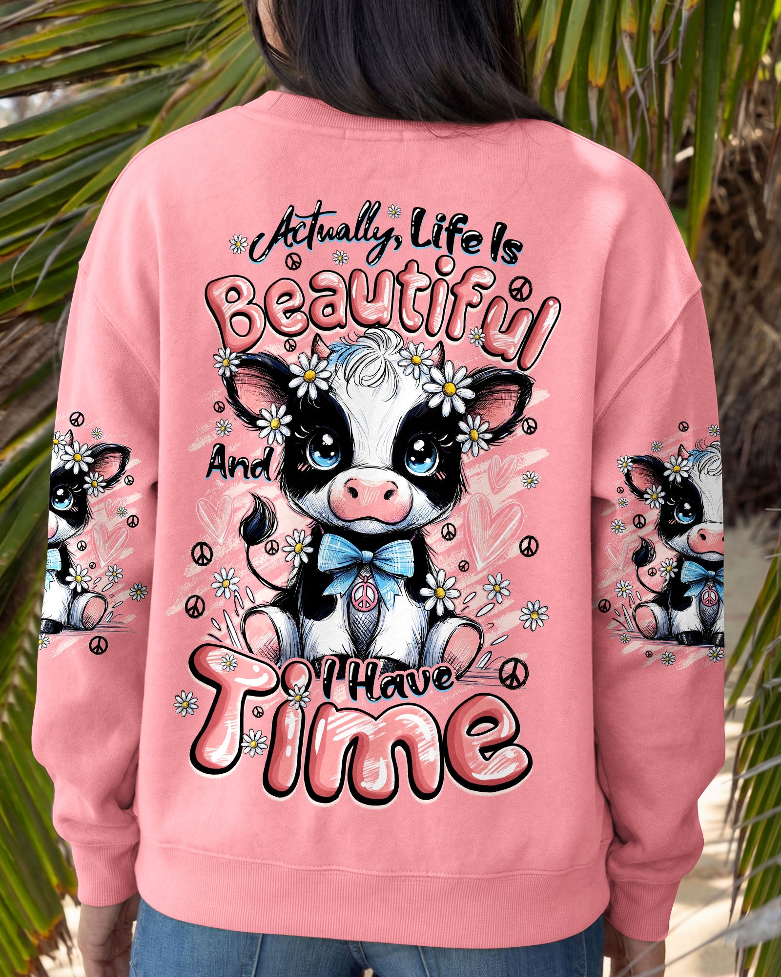 LIFE IS BEAUTIFUL COW ALL OVER PRINT - TYQY1007262