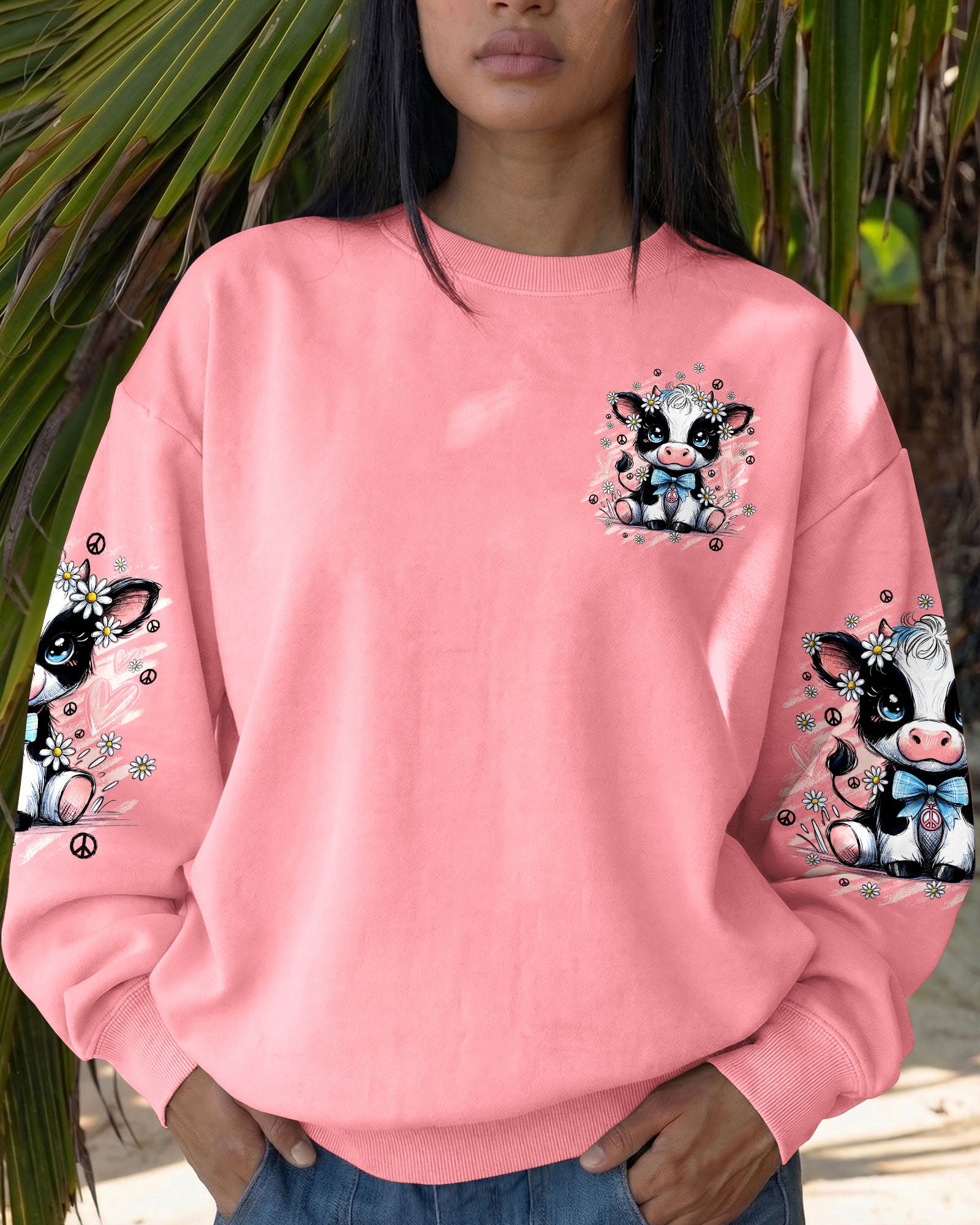 LIFE IS BEAUTIFUL COW ALL OVER PRINT - TYQY1007262