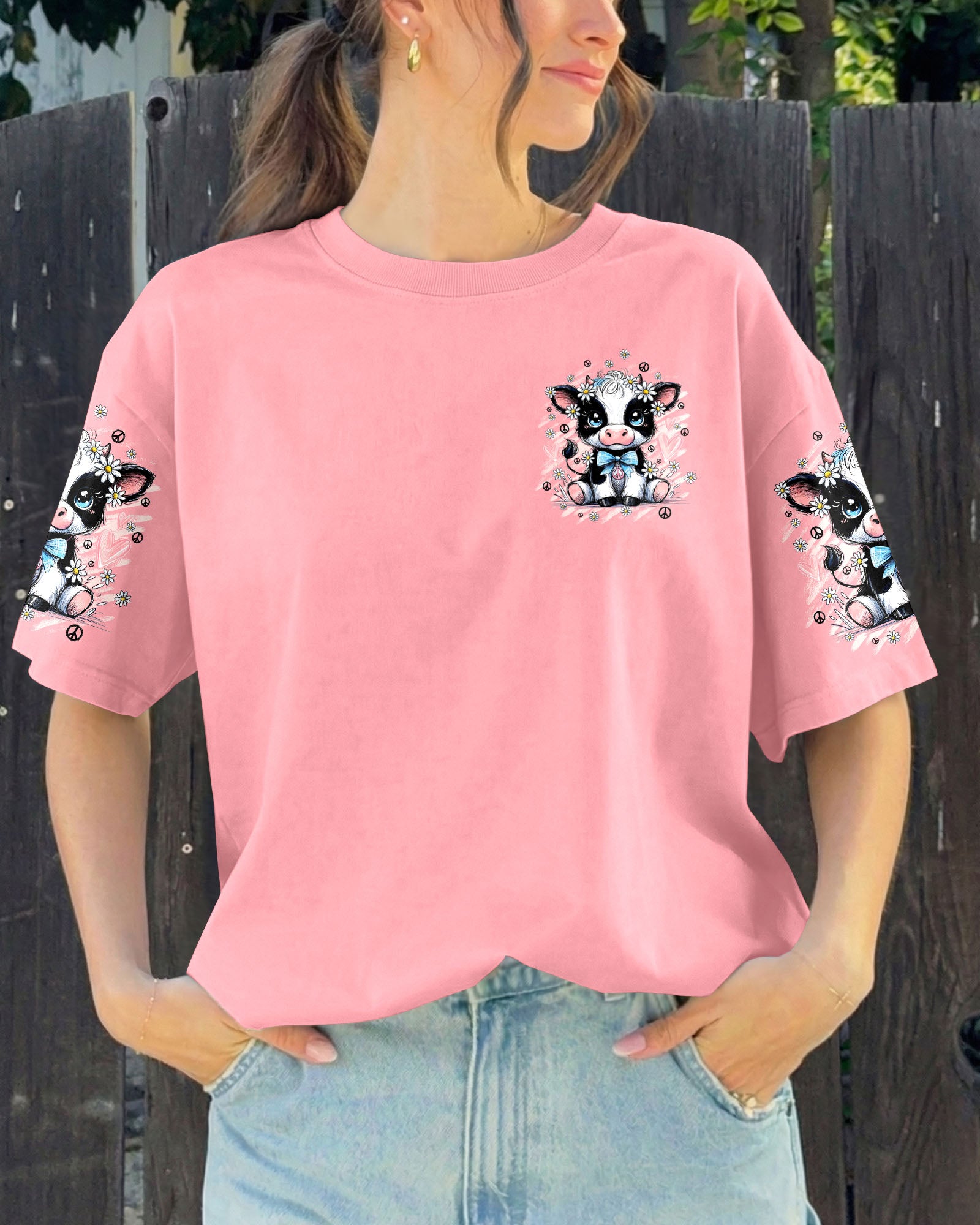 LIFE IS BEAUTIFUL COW ALL OVER PRINT - TYQY1007262