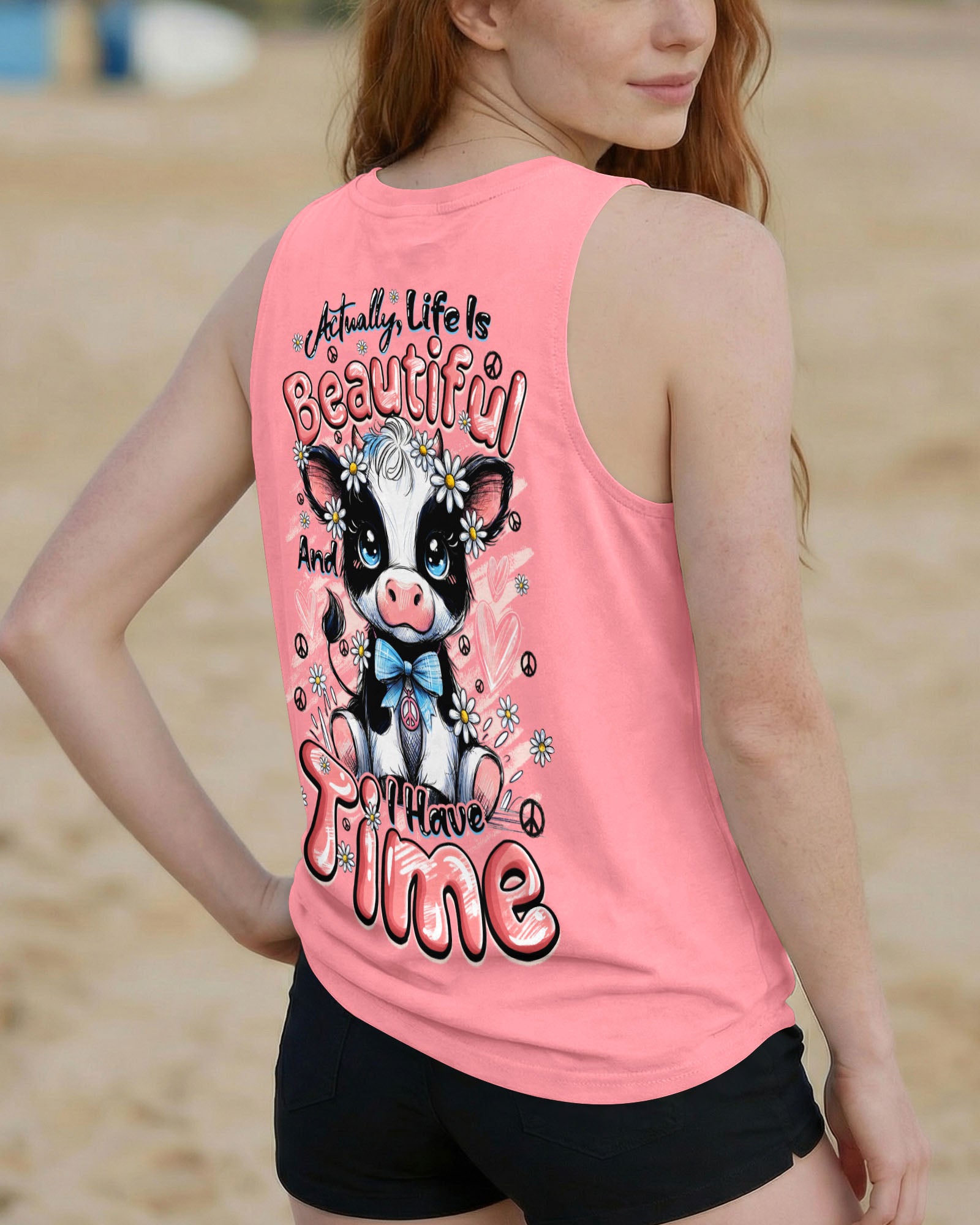 LIFE IS BEAUTIFUL COW ALL OVER PRINT - TYQY1007262
