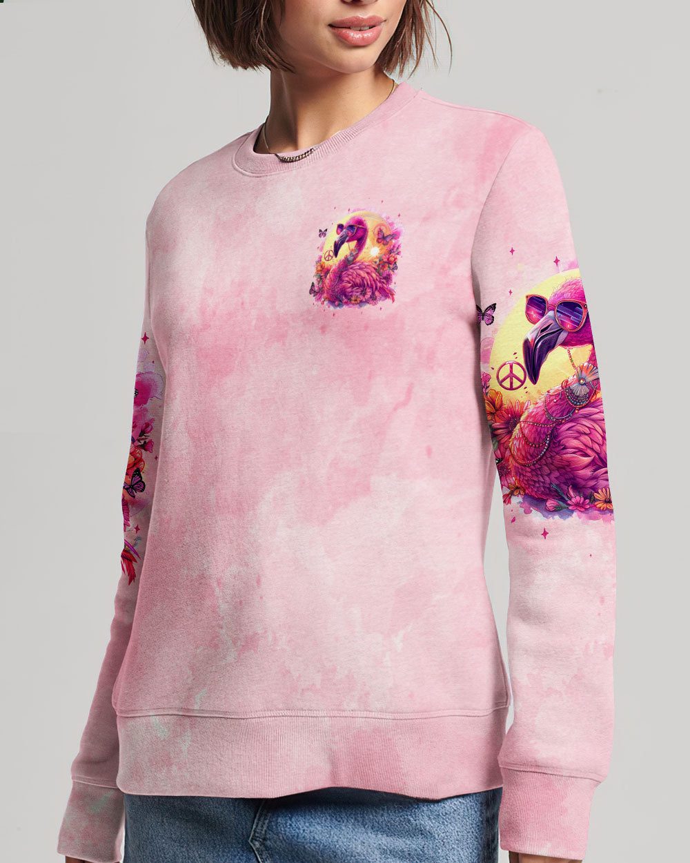 LIFE WOULD BE BORING WITHOUT ME FLAMINGO ALL OVER PRINT - TYQY1104245