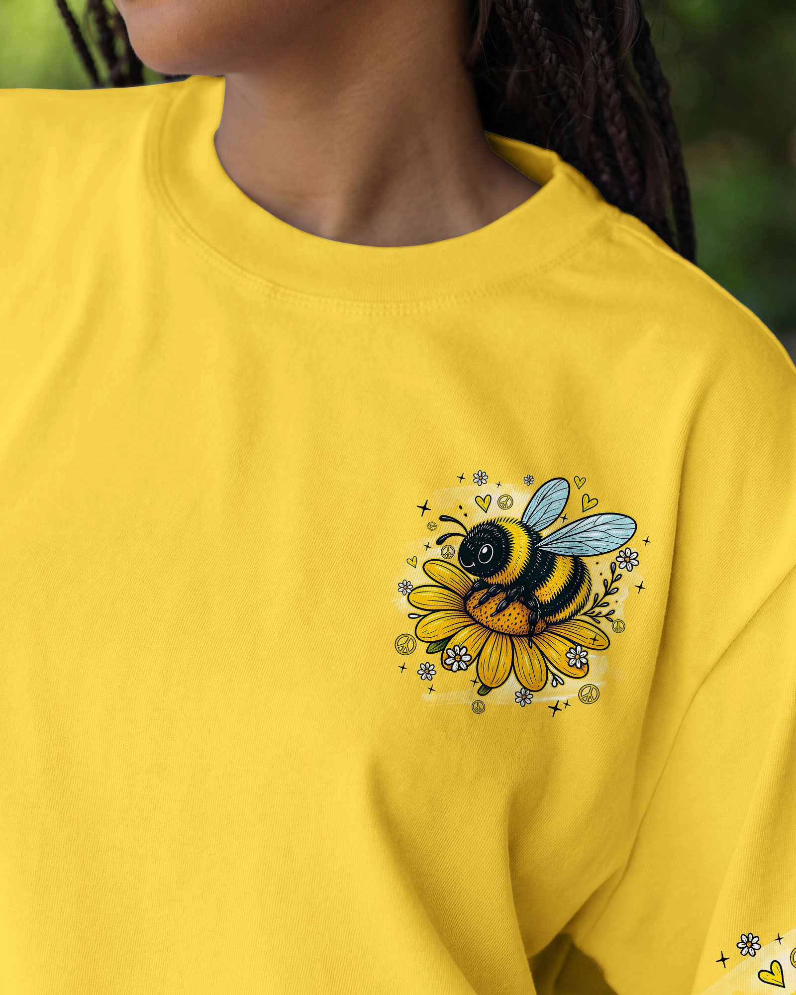 BEE HUMBLE BEE KIND LEAVE YOUR WORRIES BEHIND ALL OVER PRINT - TYQY1107262