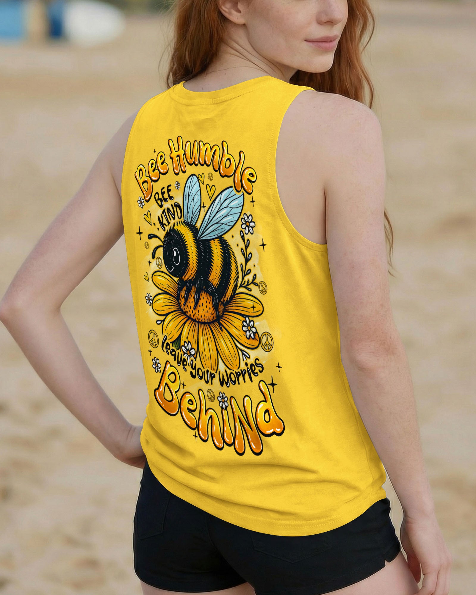 BEE HUMBLE BEE KIND LEAVE YOUR WORRIES BEHIND ALL OVER PRINT - TYQY1107262