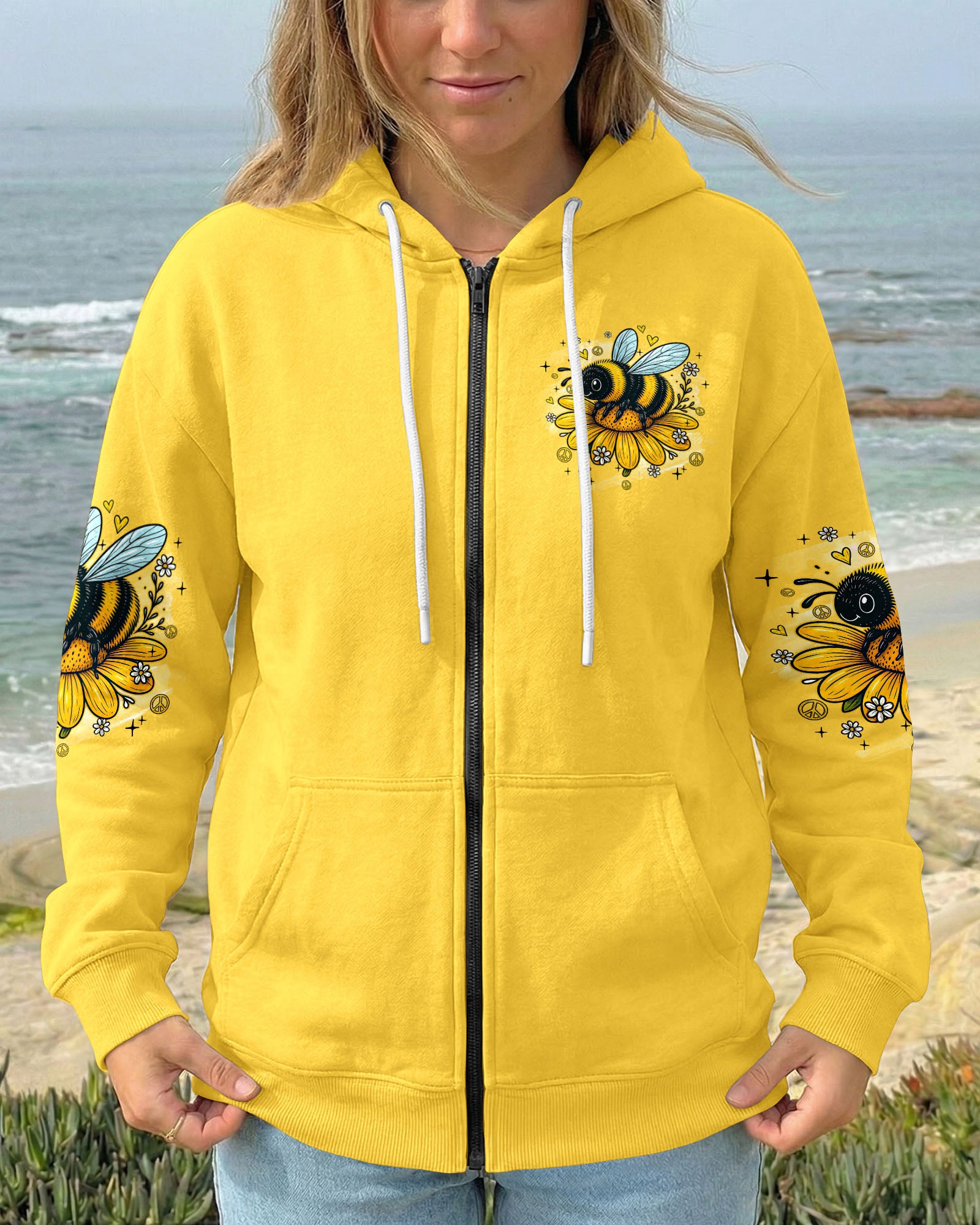 BEE HUMBLE BEE KIND LEAVE YOUR WORRIES BEHIND ALL OVER PRINT - TYQY1107262