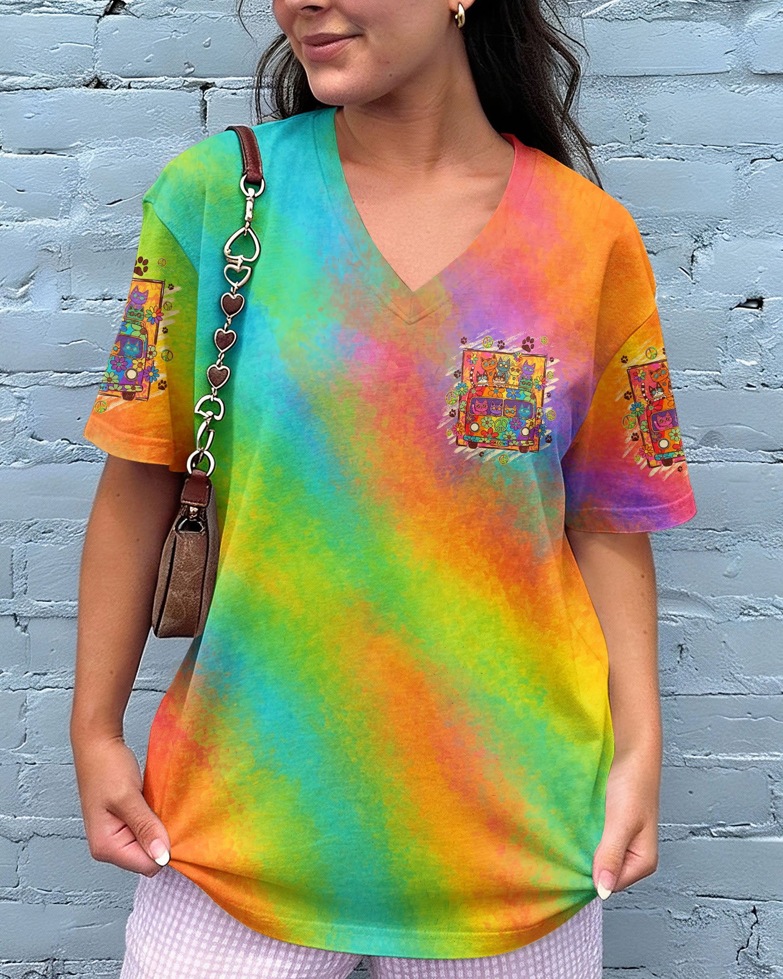 CATS MAKE ME HAPPY  ALL OVER PRINT - TYQY1107263