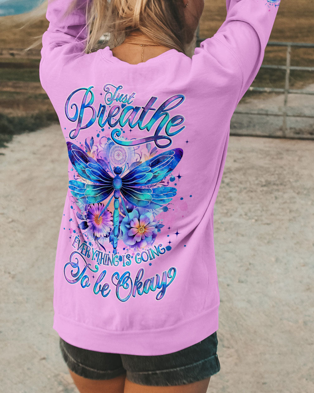 JUST BREATHE DRAGONFLY ALL OVER PRINT - TYQY1206254