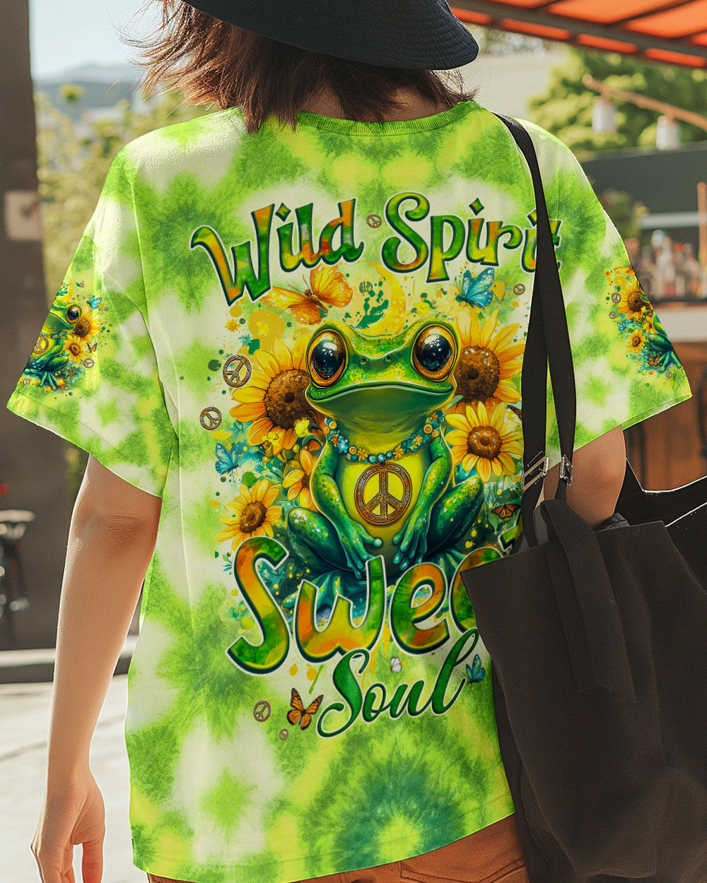 WILD SPIRIT SWEET SOUL FROG TIE DYE ALL OVER PRINT - TYQY1401251