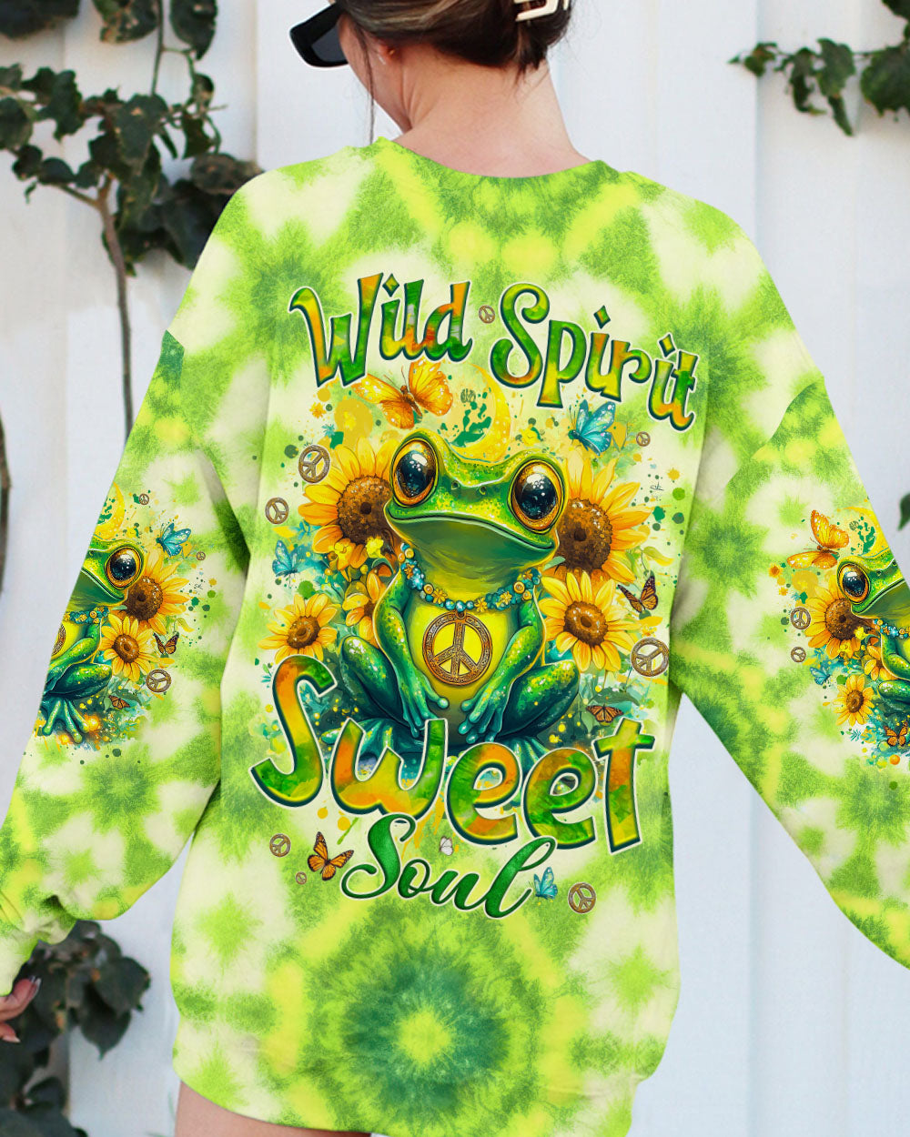 WILD SPIRIT SWEET SOUL FROG TIE DYE ALL OVER PRINT - TYQY1401251