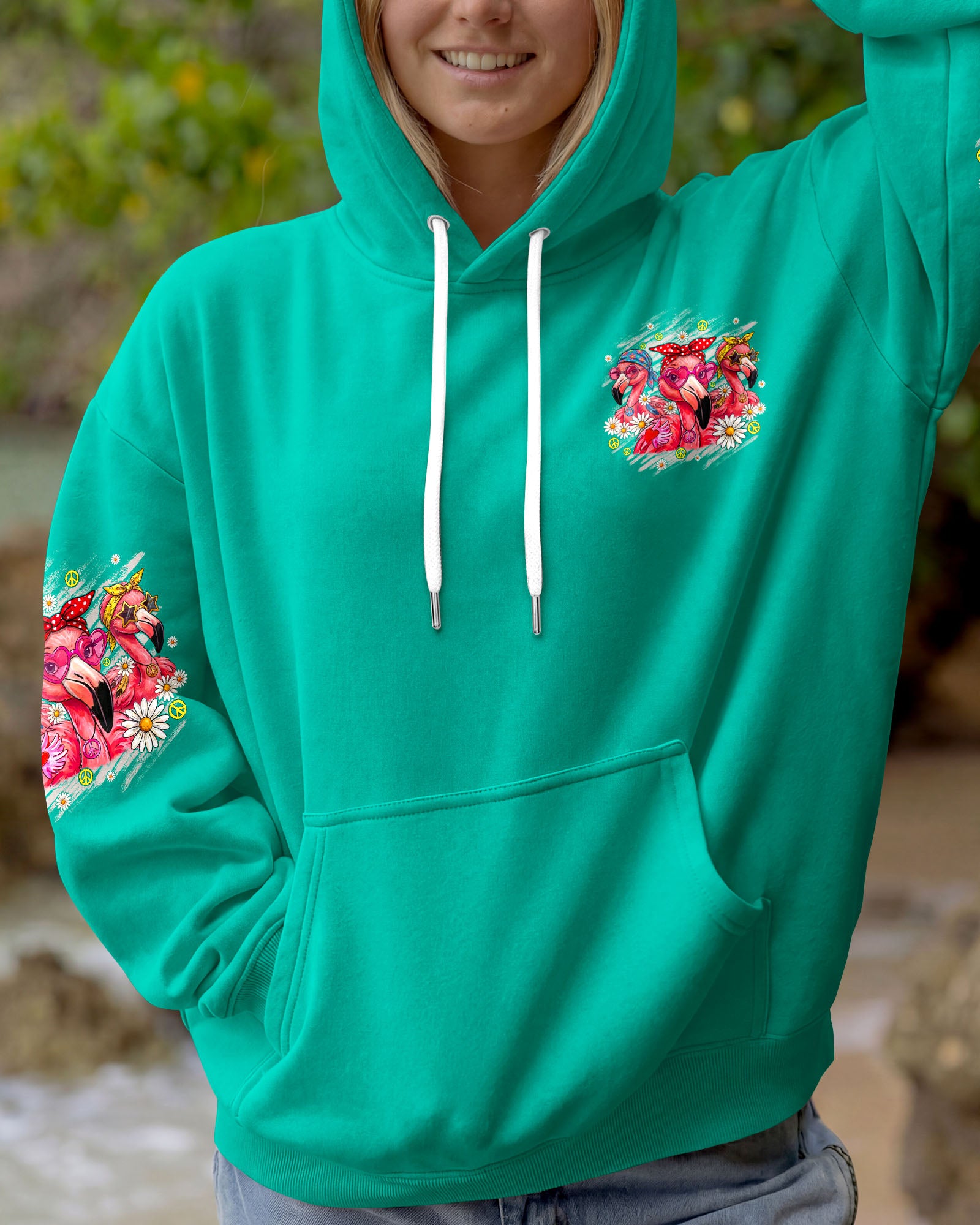 LET'S GO GIRLS FLAMINGO ALL OVER PRINT - TYQY1407263