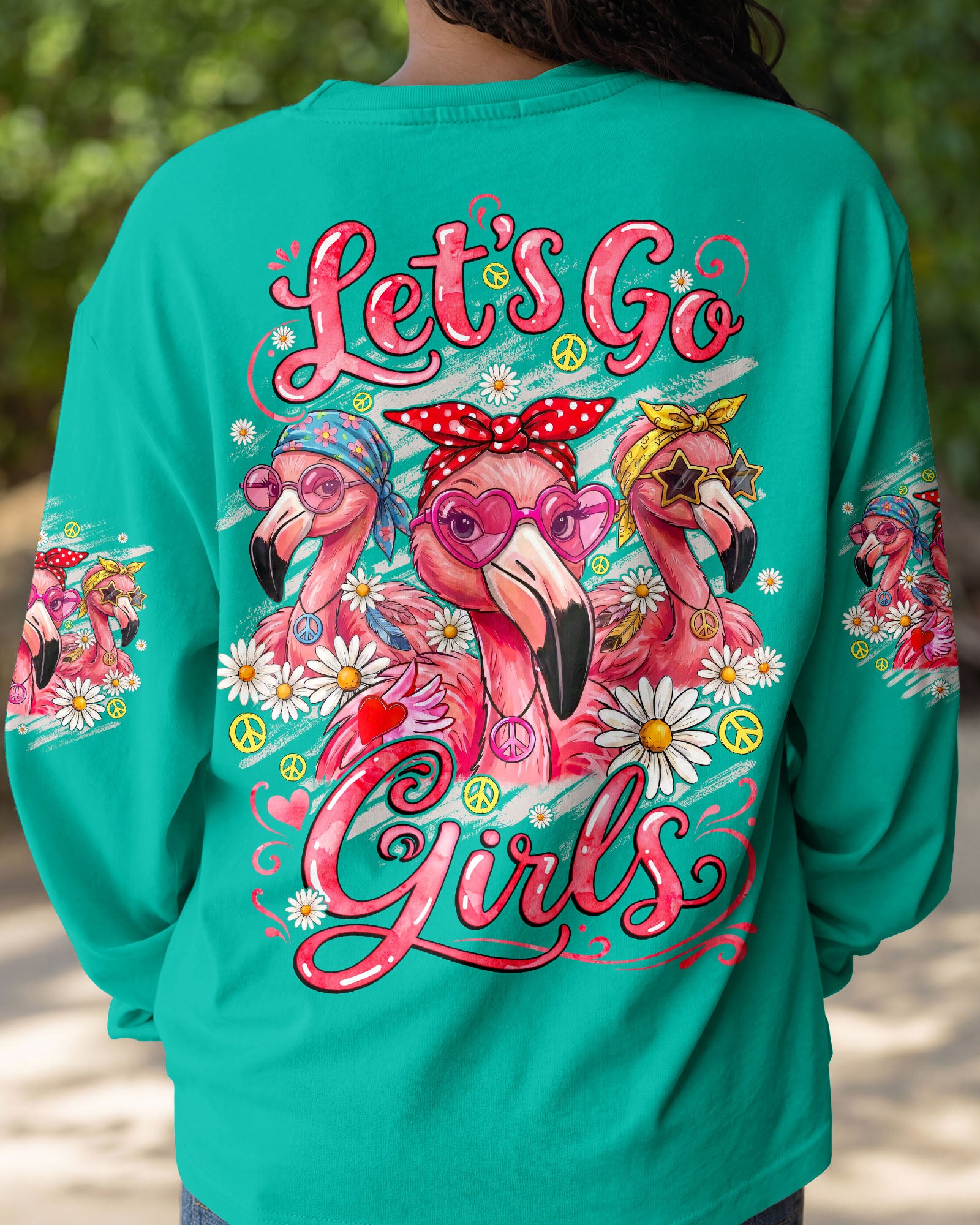 LET'S GO GIRLS FLAMINGO ALL OVER PRINT - TYQY1407263