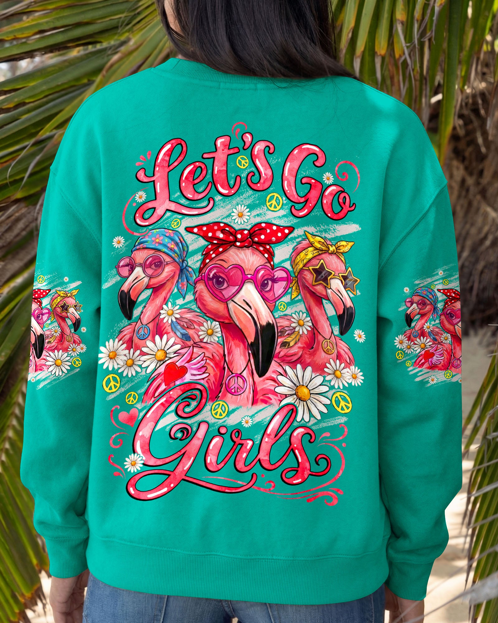 LET'S GO GIRLS FLAMINGO ALL OVER PRINT - TYQY1407263