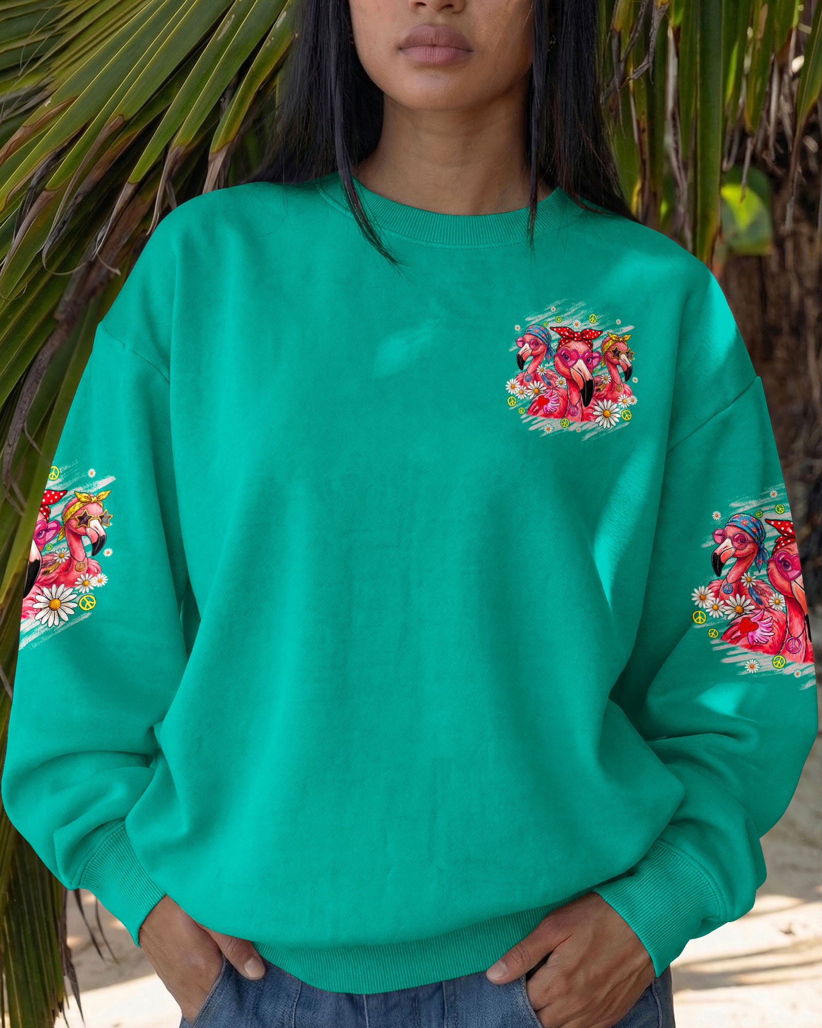 LET'S GO GIRLS FLAMINGO ALL OVER PRINT - TYQY1407263