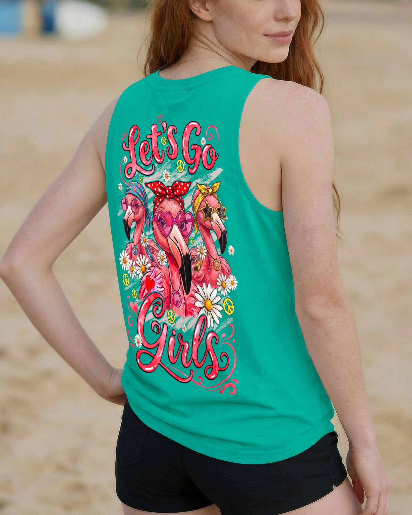 LET'S GO GIRLS FLAMINGO ALL OVER PRINT - TYQY1407263