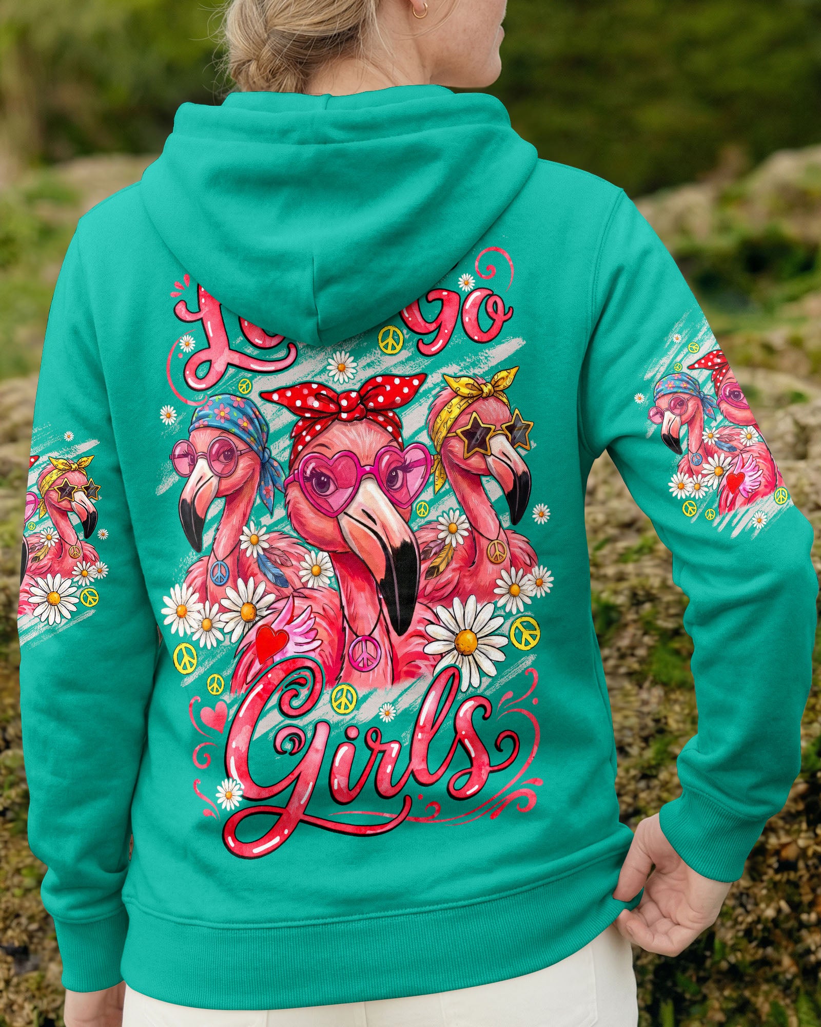 LET'S GO GIRLS FLAMINGO ALL OVER PRINT - TYQY1407263