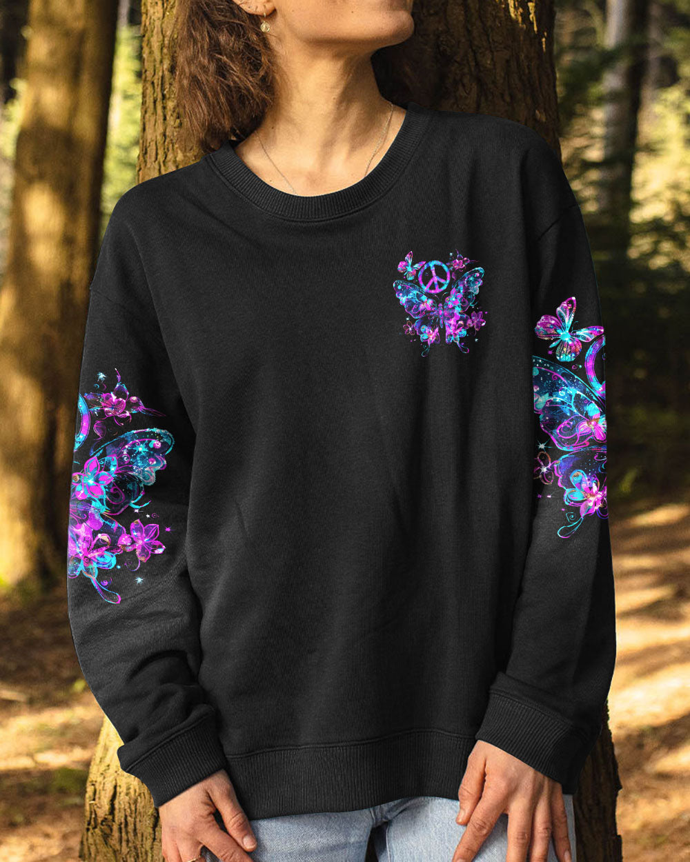 IT'S OKAY TO BUTTERFLIES ALL OVER PRINT - TYQY1506241