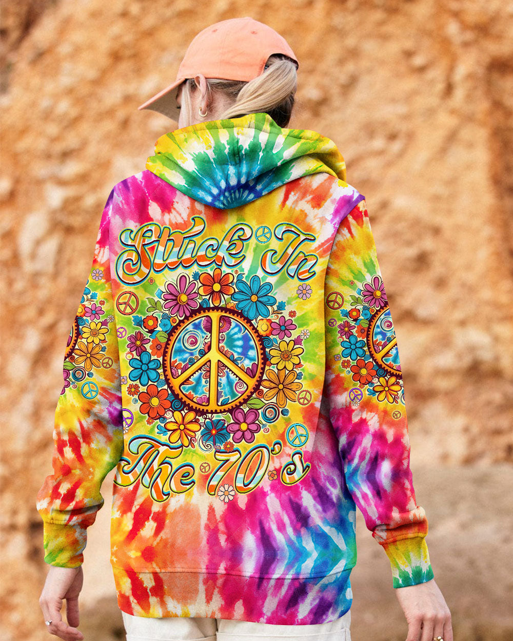 STUCK IN THE 70'S TIE DYE ALL OVER PRINT - TYQY1608242