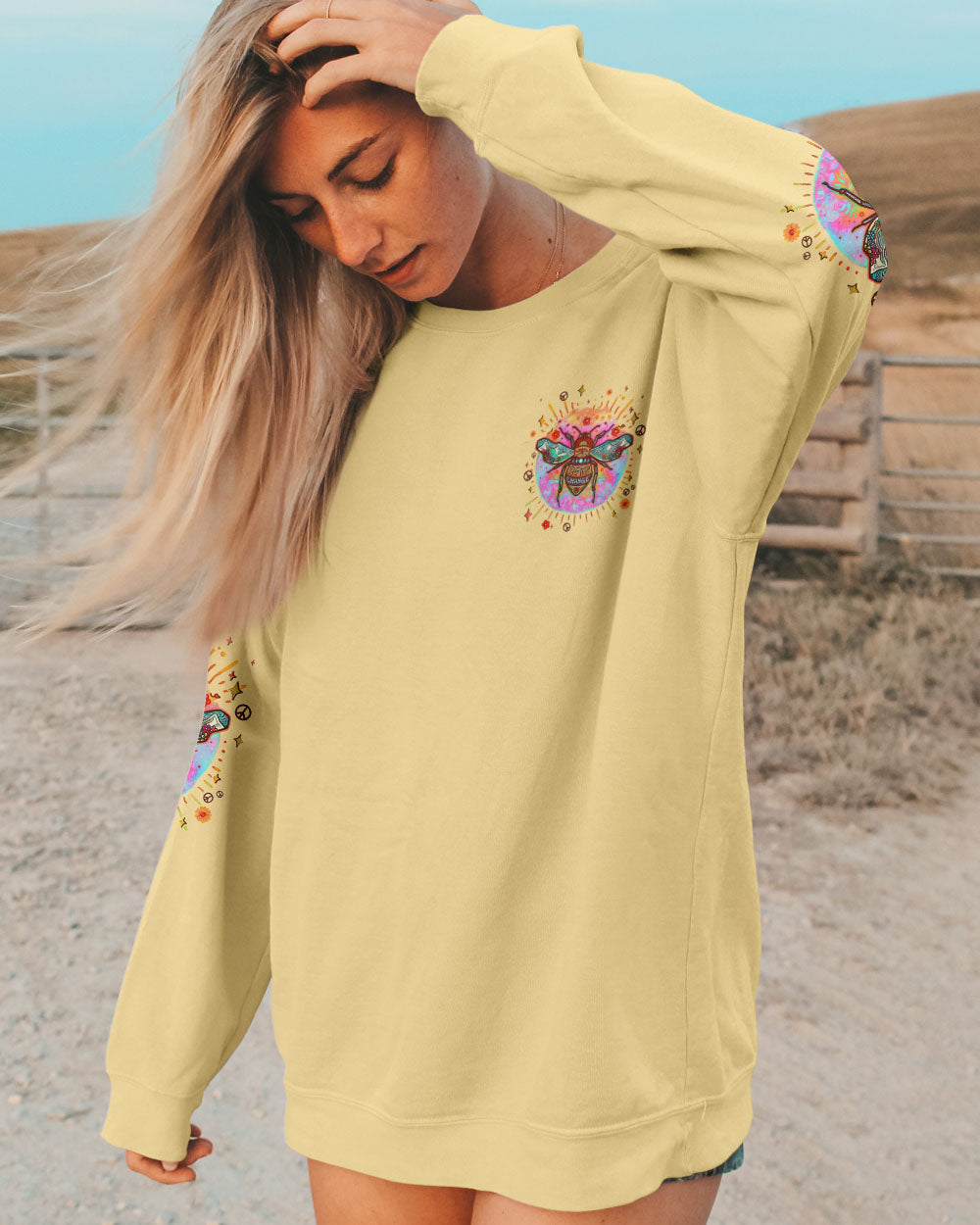 BEE THE CHANGE ALL OVER PRINT - TYQY1706251