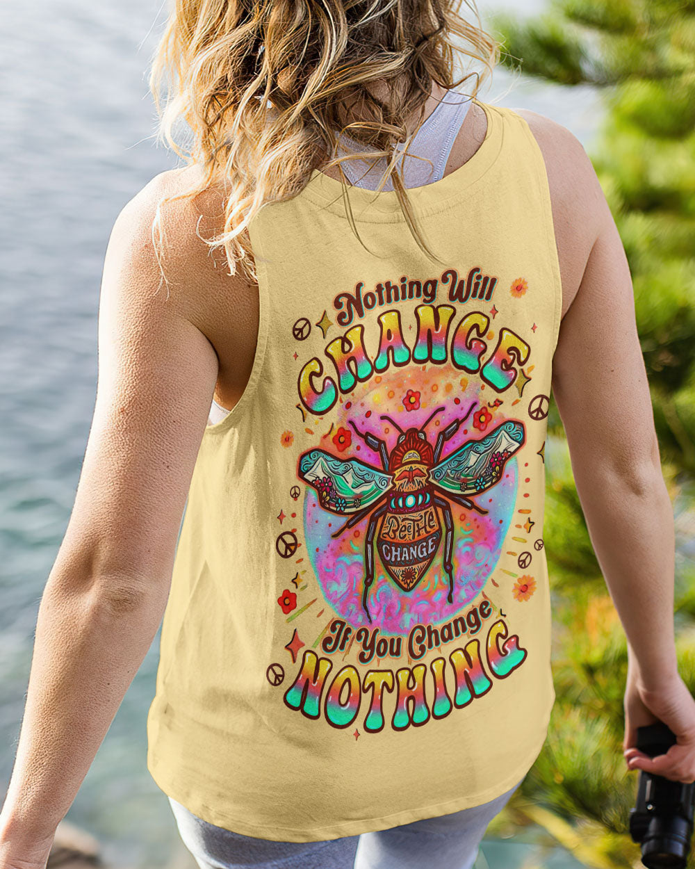 BEE THE CHANGE ALL OVER PRINT - TYQY1706251