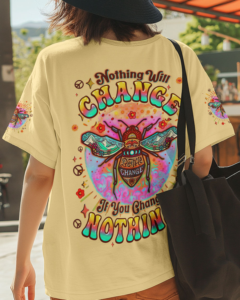 BEE THE CHANGE ALL OVER PRINT - TYQY1706251