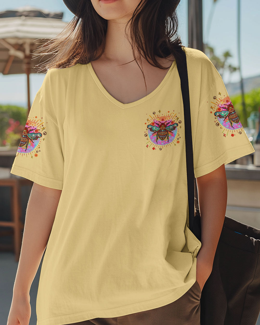BEE THE CHANGE ALL OVER PRINT - TYQY1706251