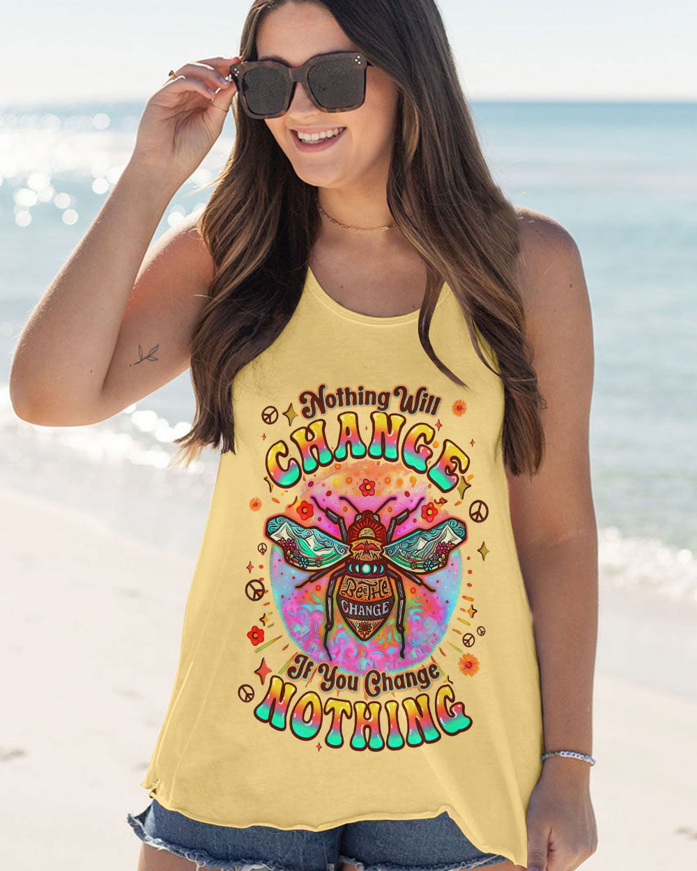 BEE THE CHANGE ALL OVER PRINT - TYQY1706251