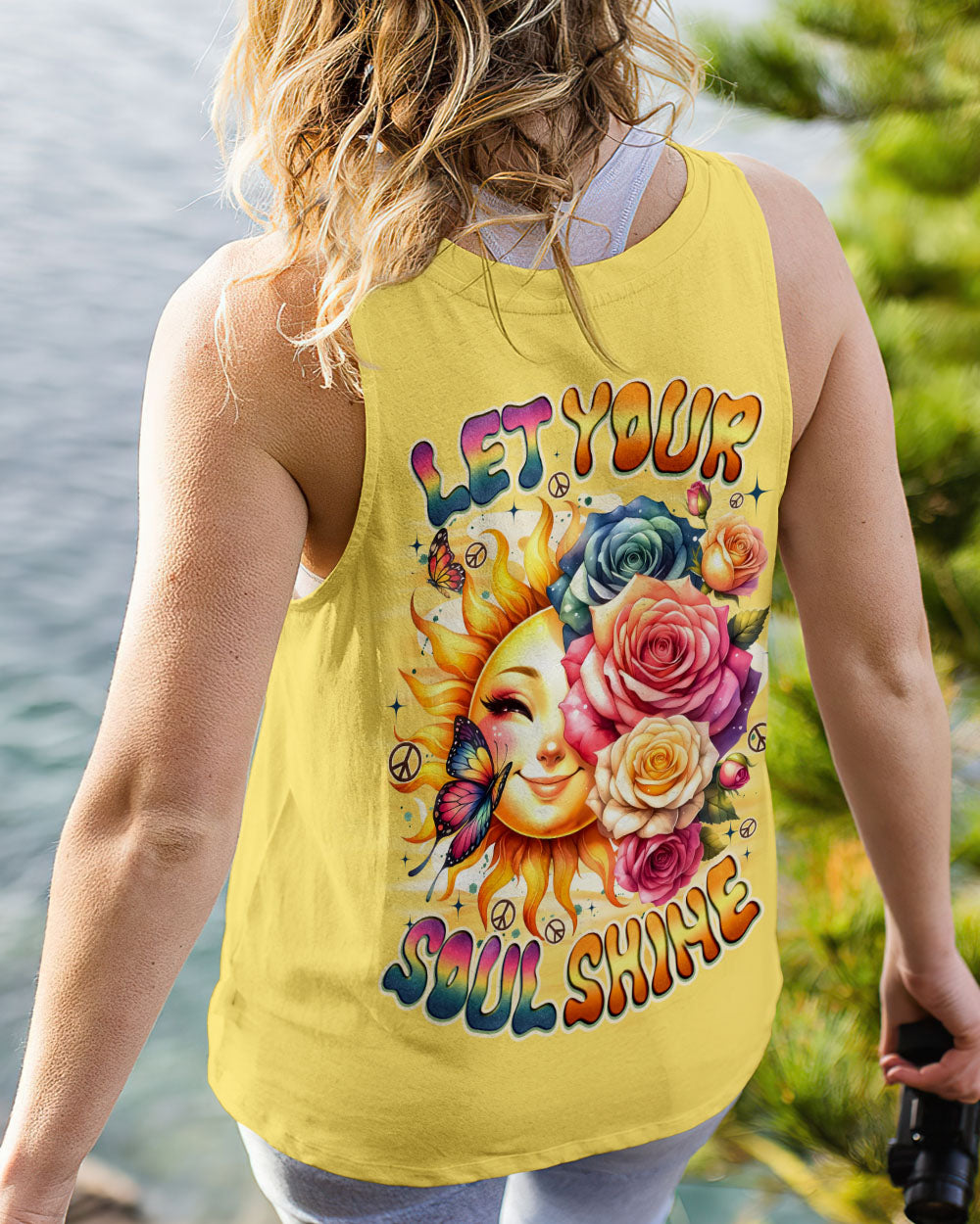 LET YOUR SOUL SHINE HIPPIE SUN ALL OVER PRINT - TYQY1707252