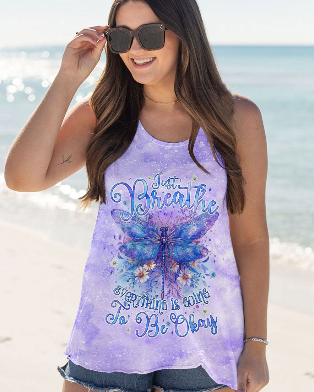 JUST BREATHE DRAGONFLY ALL OVER PRINT - TYQY1709242