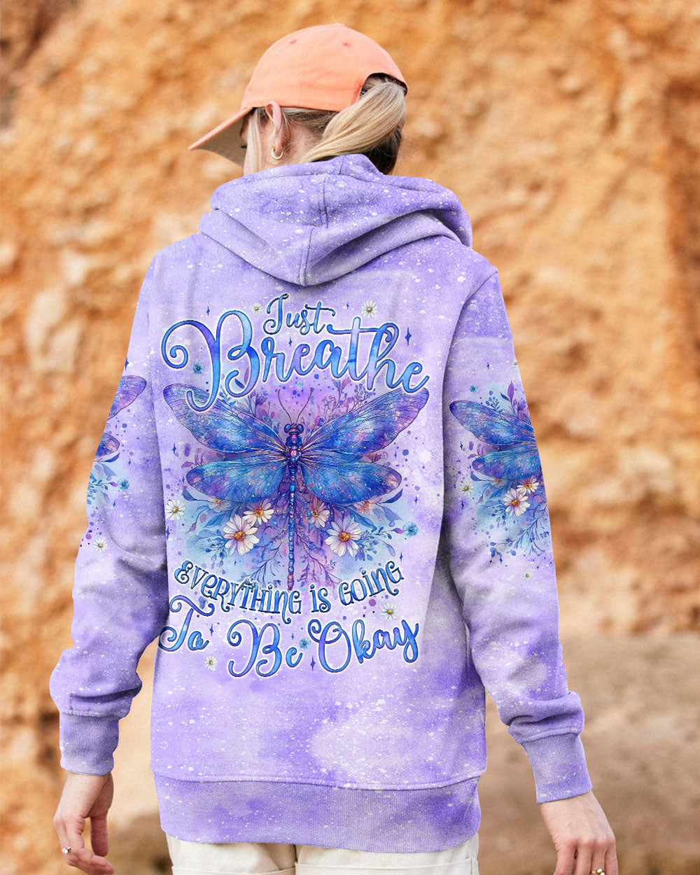 JUST BREATHE DRAGONFLY ALL OVER PRINT - TYQY1709242
