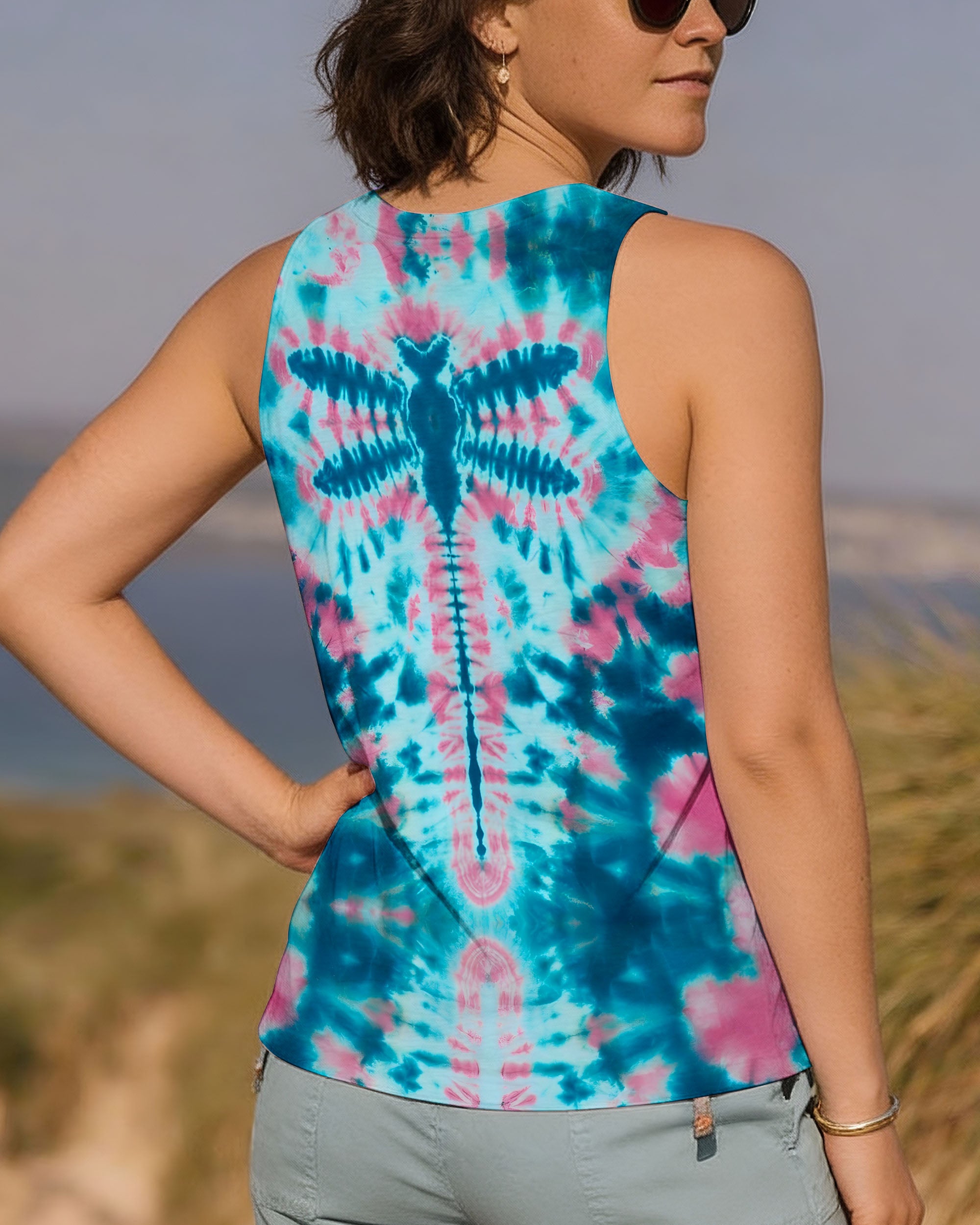 DRAGONFLY TIE DYE ALL OVER PRINT - TYQY1712251