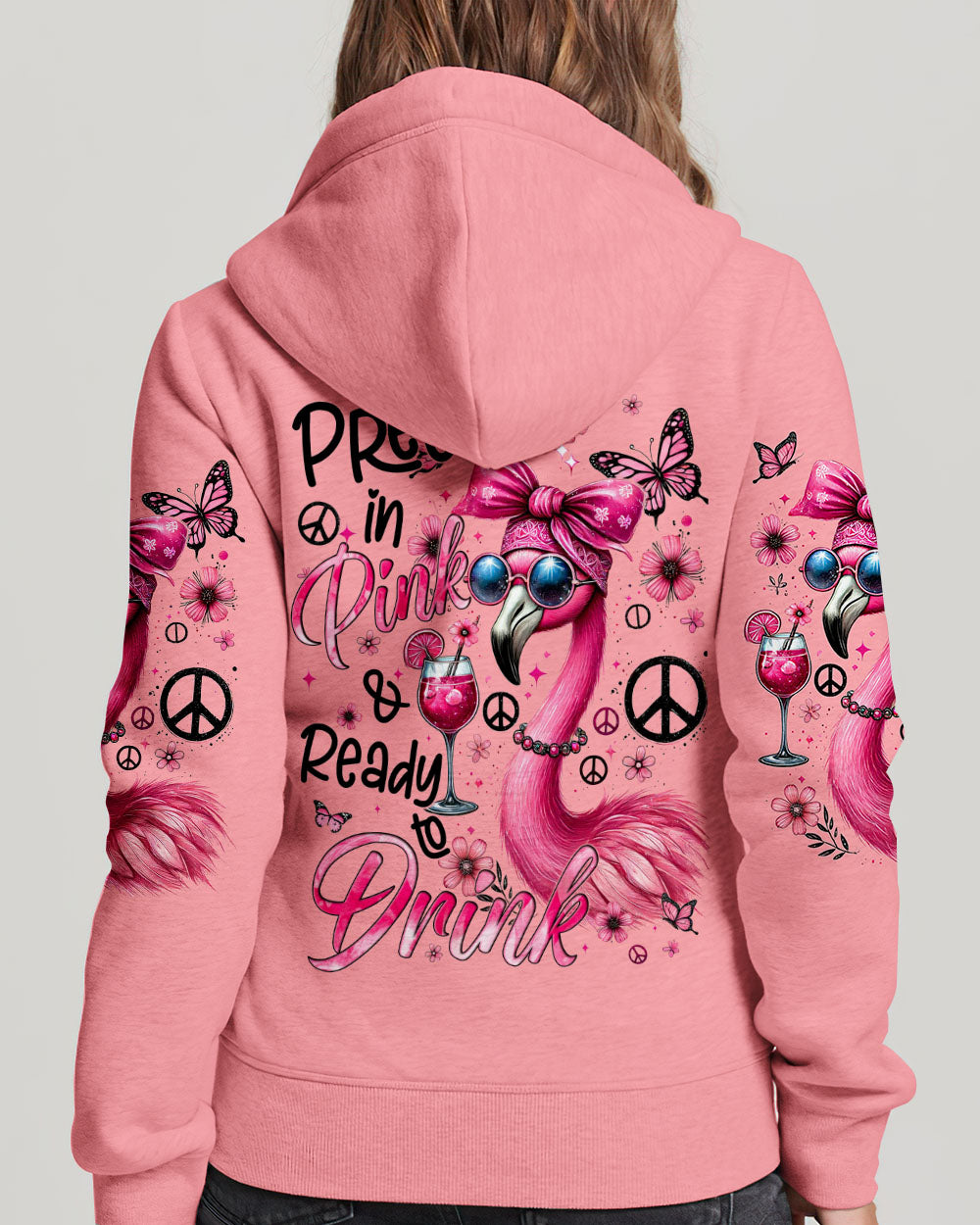 PRETTY IN PINK FLAMINGO ALL OVER PRINT - TYQY1806244