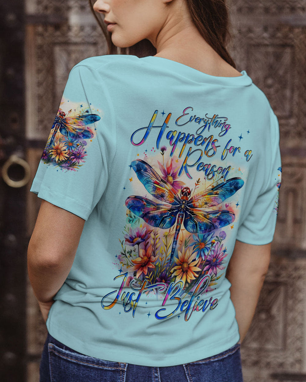 JUST BELIEVE DRAGONFLY ALL OVER PRINT - TYQY2002243