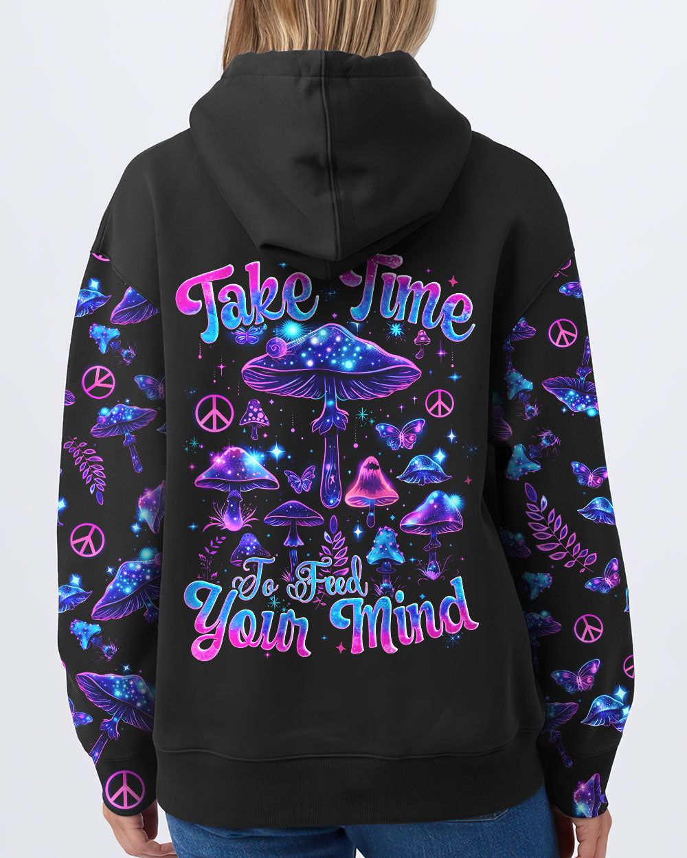 TAKE TIME TO FEED YOUR MIND MUSHROOM ALL OVER PRINT - TYQY2003245