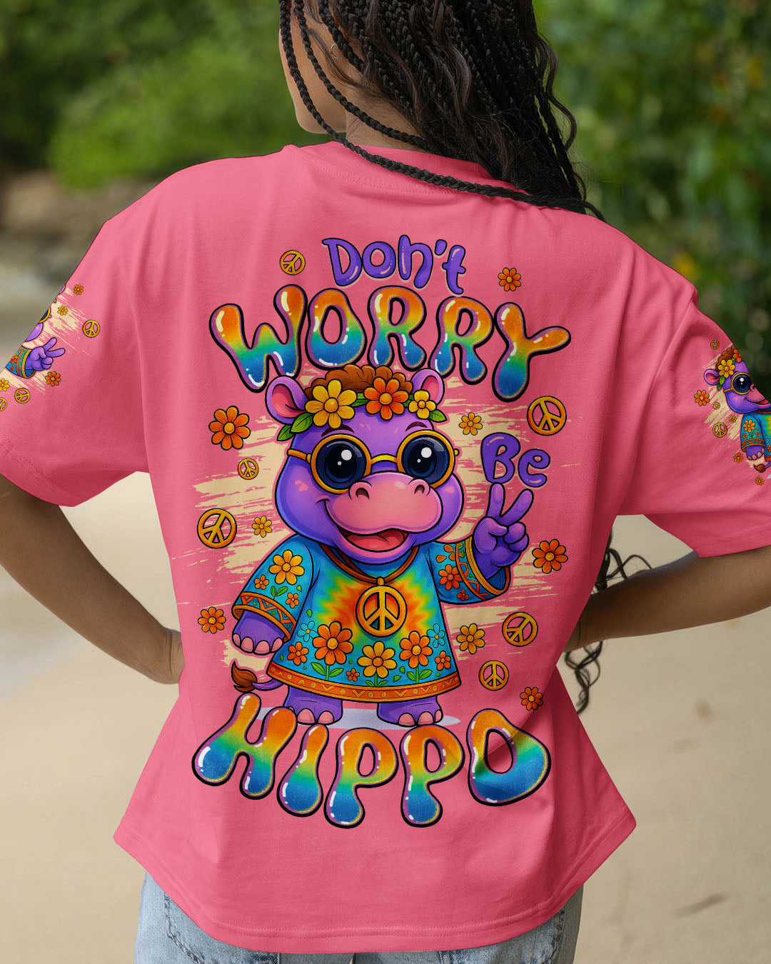 DON'T WORRY BE HIPPO ALL OVER PRINT - TYQY2006251